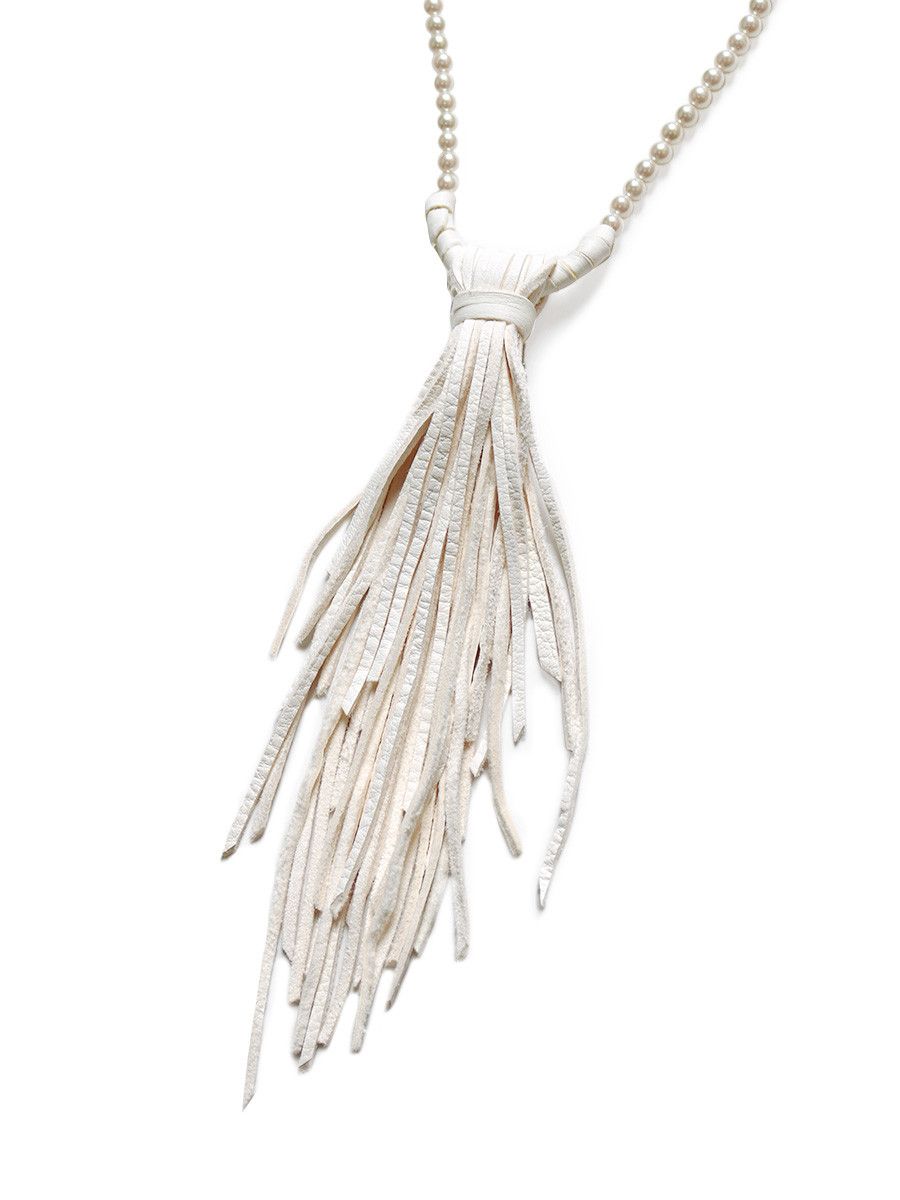 Kapital × Kapital Kountry Kapital Pearl x Deer Skin Chippewa Necklace Size ONE SIZE - 2 Thumbnail