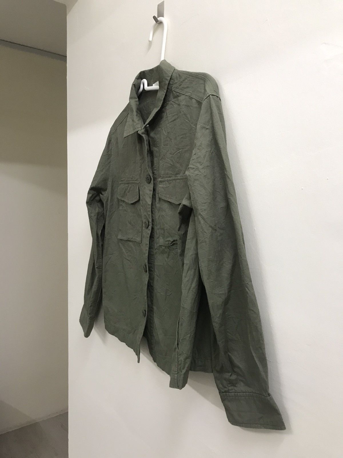 Japanese Brand × Uniqlo × Vintage Vintage Army Shirt Button Up Size US L / EU 52-54 / 3 - 2 Thumbnail
