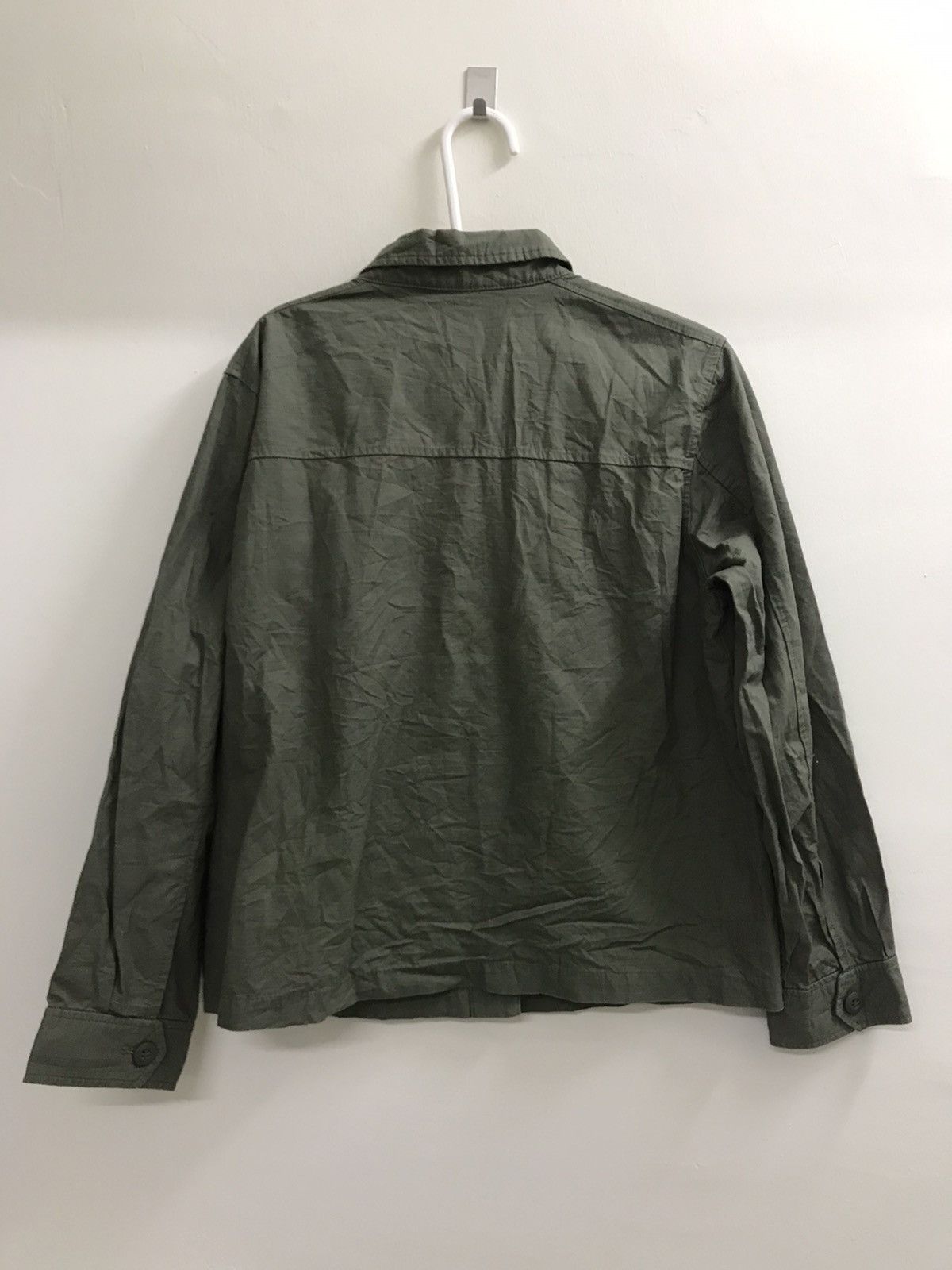 Japanese Brand × Uniqlo × Vintage Vintage Army Shirt Button Up Size US L / EU 52-54 / 3 - 4 Thumbnail