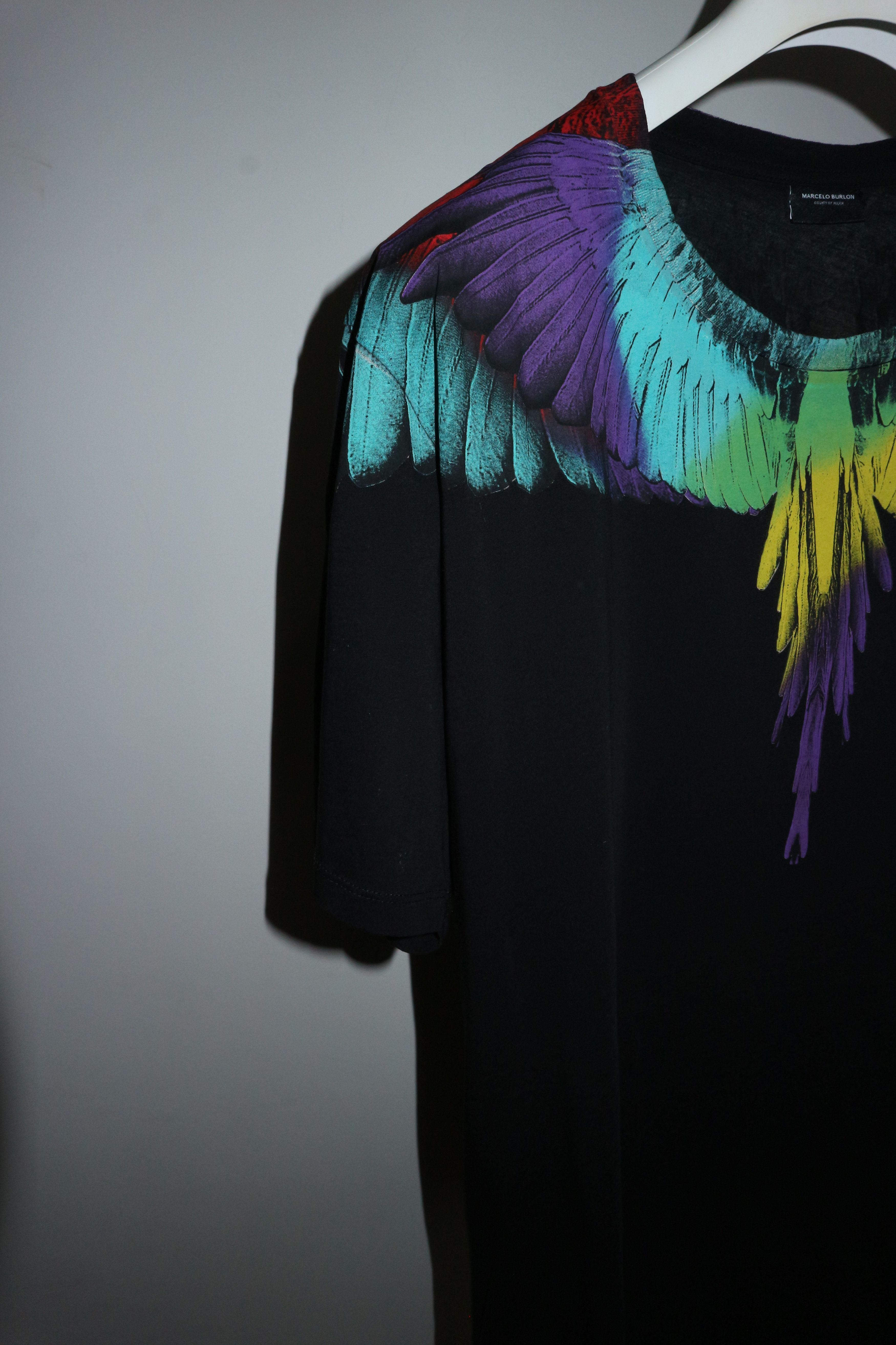 Marcelo Burlon Alas print tshirt Size US XXL / EU 58 / 5 - 2 Thumbnail