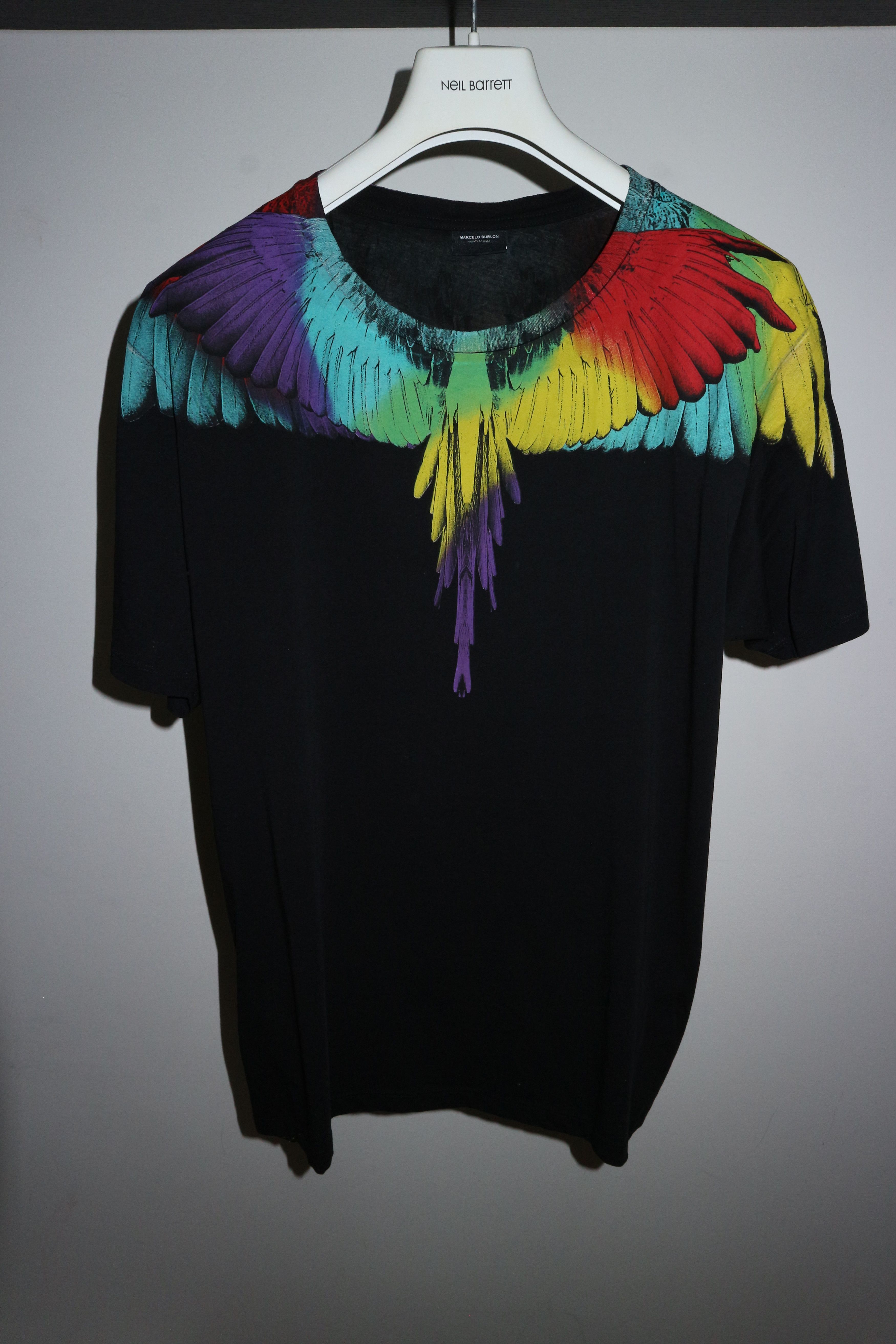 Marcelo Burlon Alas print tshirt Size US XXL / EU 58 / 5 - 1 Thumbnail