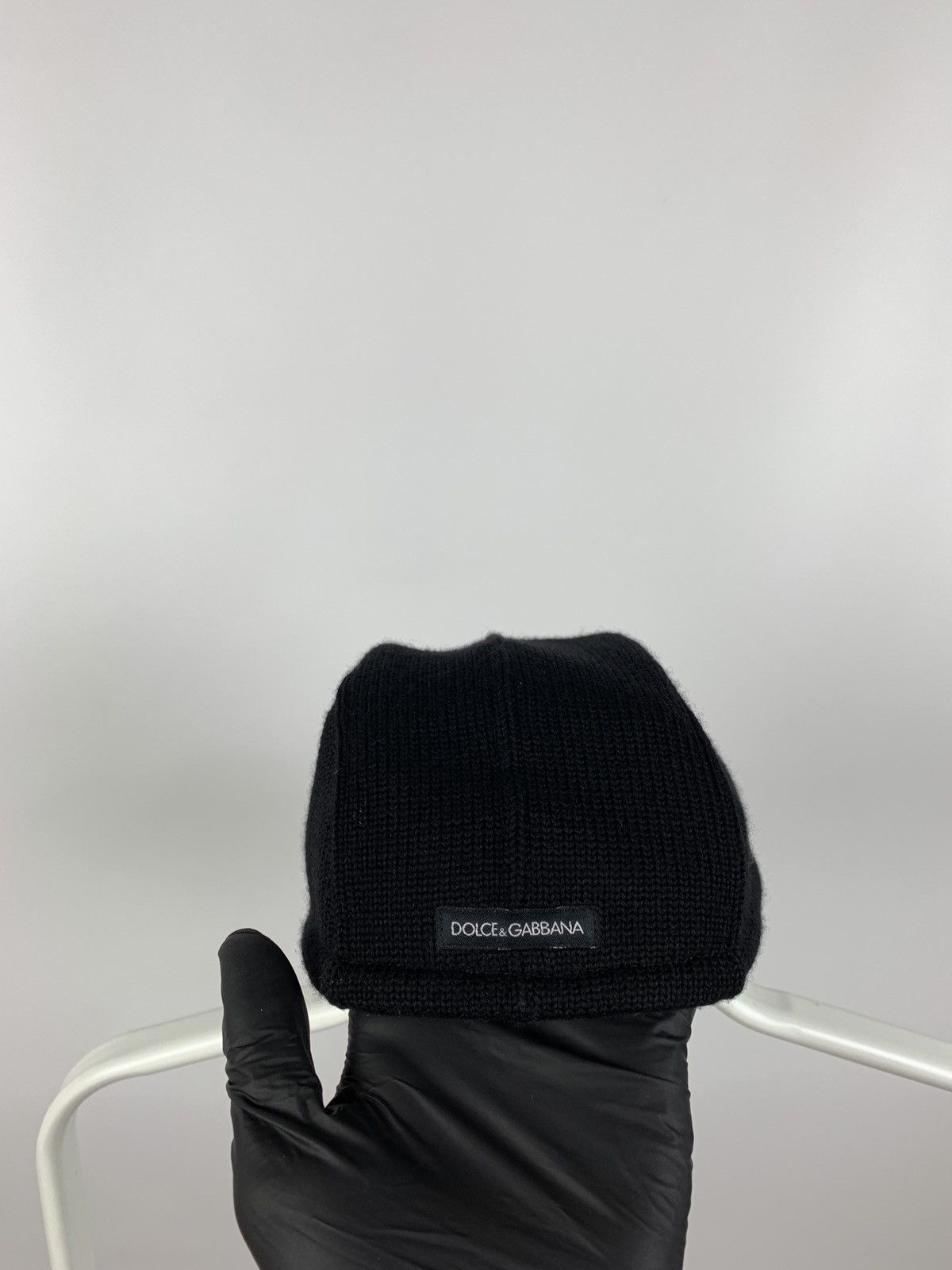 Dolce & Gabbana Vintage Dolce&Gabbana Wool Knit Black Cap Size ONE SIZE - 10 Thumbnail
