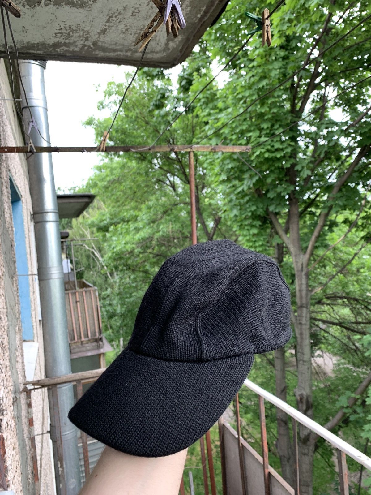 Dolce & Gabbana Vintage Dolce&Gabbana Wool Knit Black Cap Size ONE SIZE - 15 Thumbnail