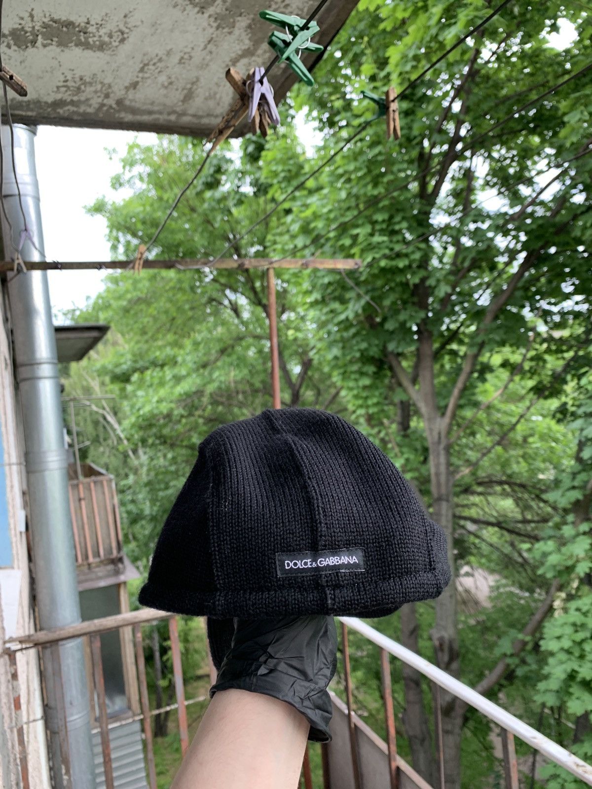 Dolce & Gabbana Vintage Dolce&Gabbana Wool Knit Black Cap Size ONE SIZE - 16 Thumbnail