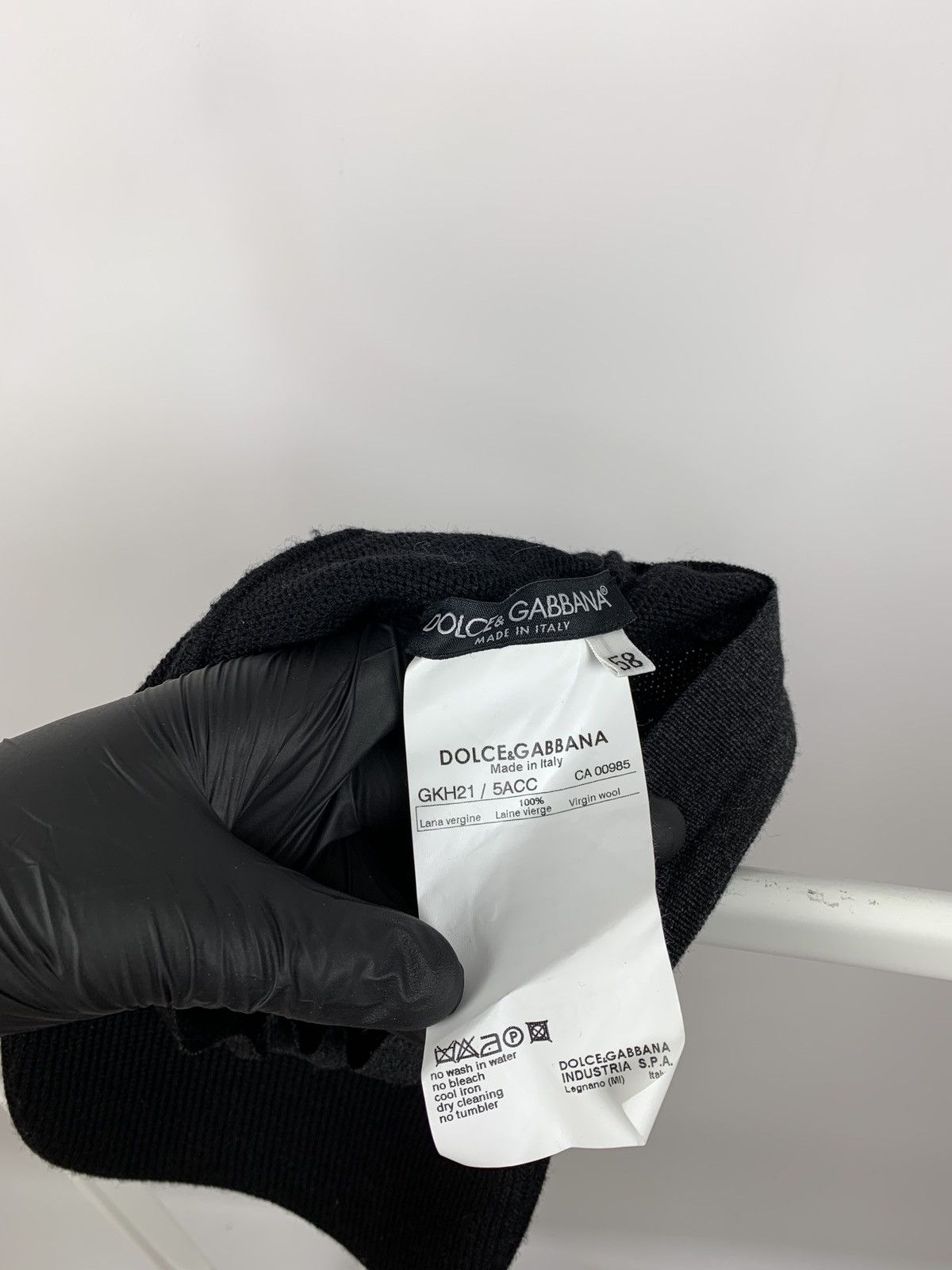 Dolce & Gabbana Vintage Dolce&Gabbana Wool Knit Black Cap Size ONE SIZE - 12 Thumbnail