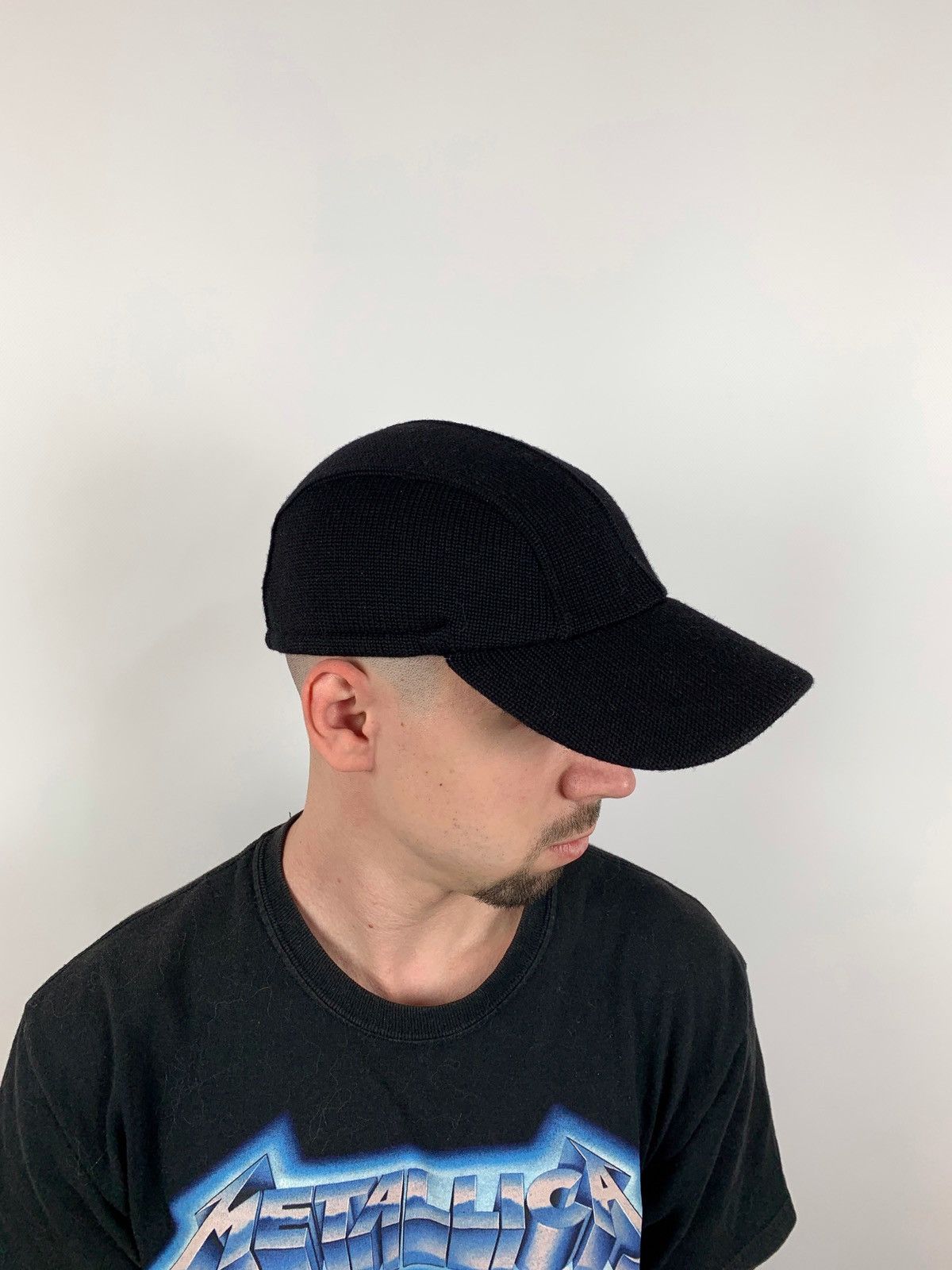 Dolce & Gabbana Vintage Dolce&Gabbana Wool Knit Black Cap Size ONE SIZE - 3 Thumbnail