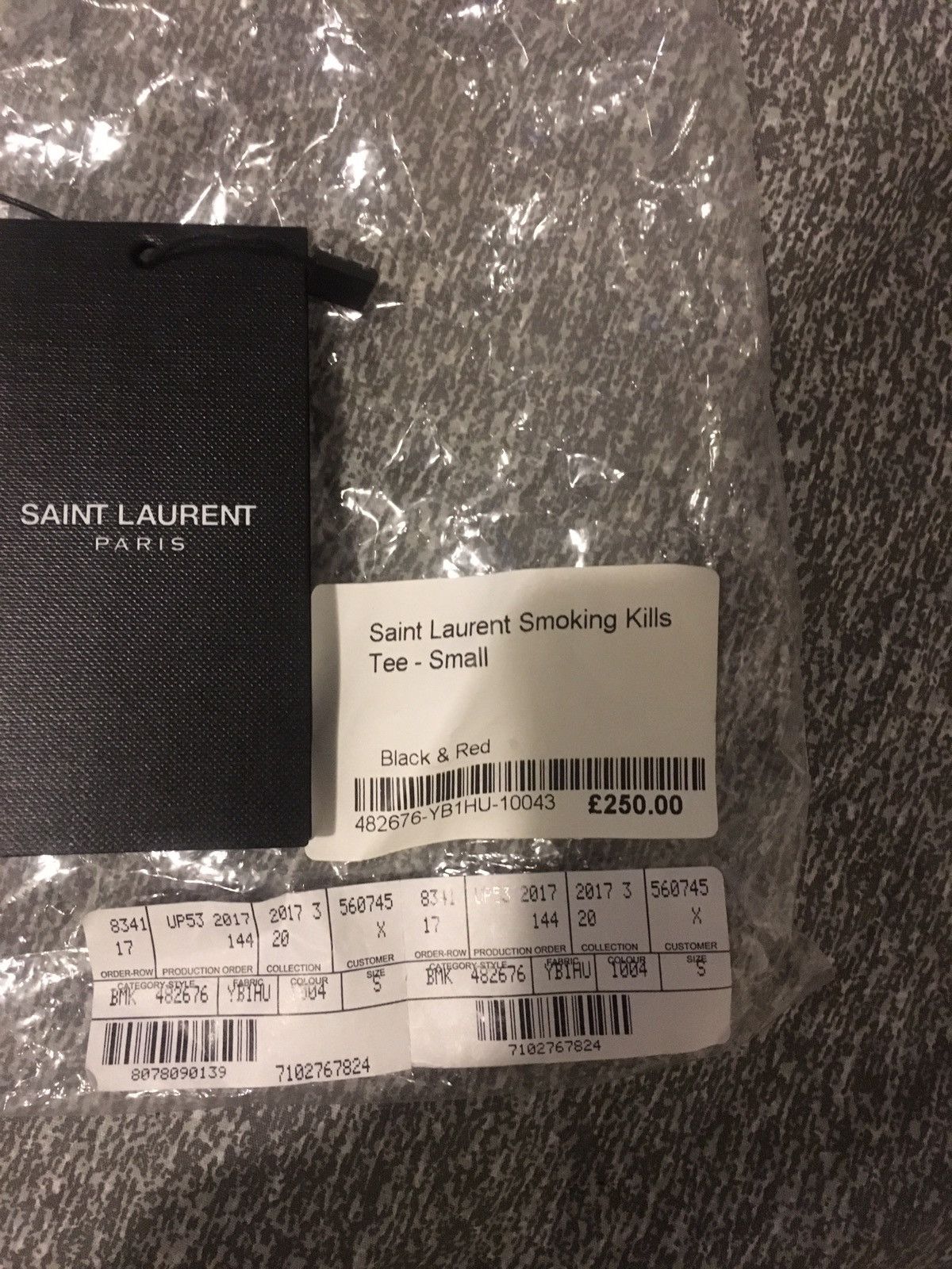 Saint Laurent Paris Smoking Kills Tshirt | Grailed