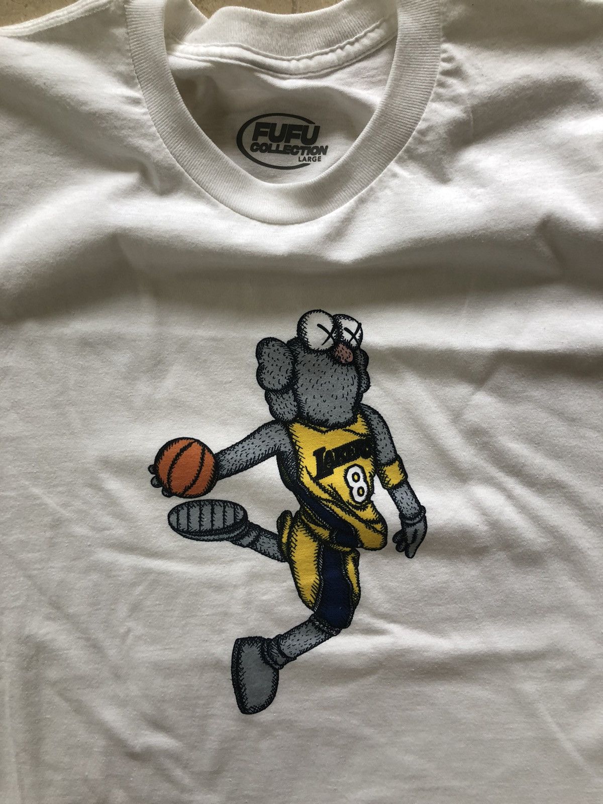 Kaws KAWS Inspired Kobe Bryant T shirt yellow Grailed
