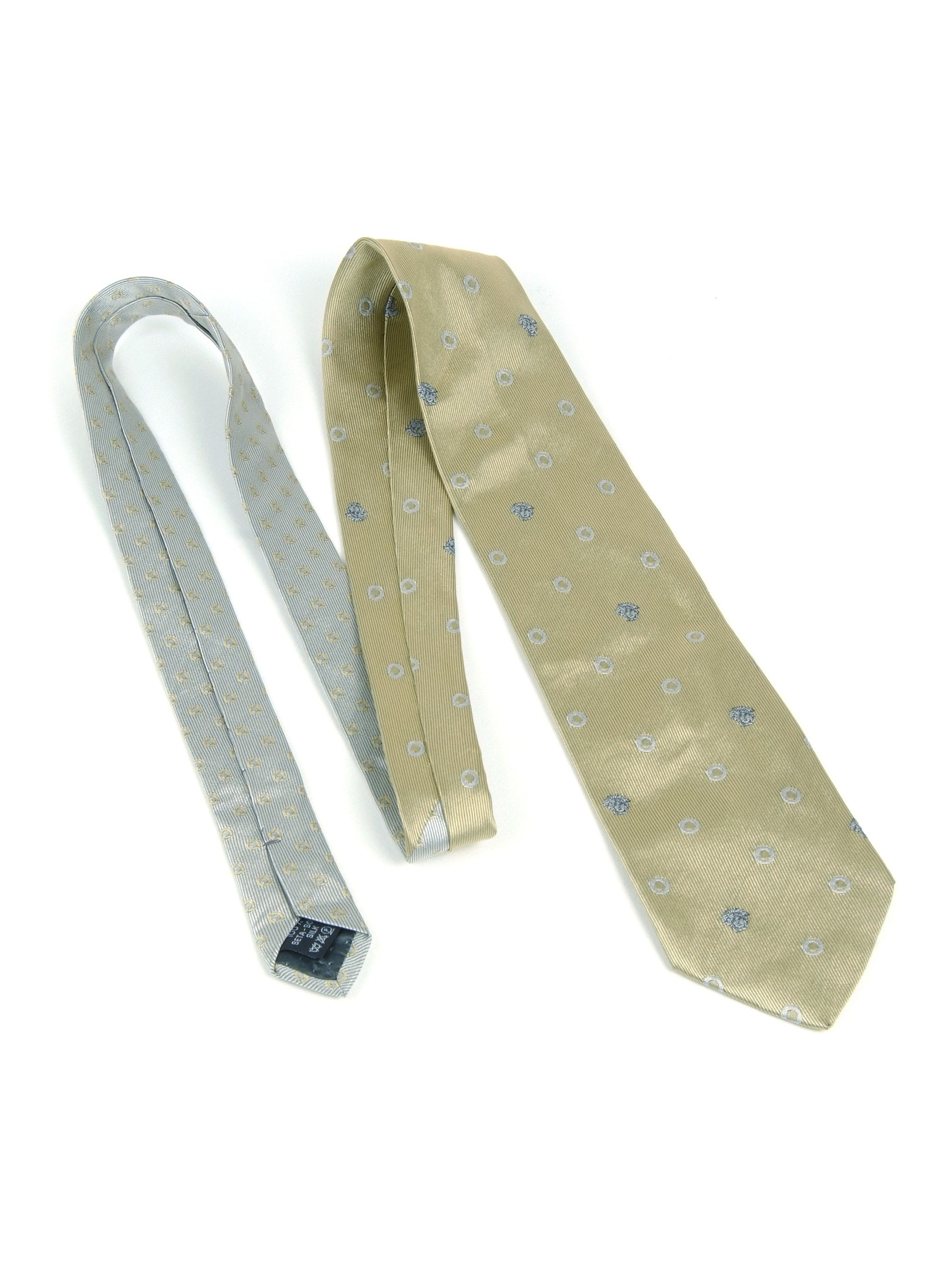 Versace × Vintage Lot of 7 Gianni Versace Medusa Vintage Silk Necktie Size ONE SIZE - 9 Thumbnail