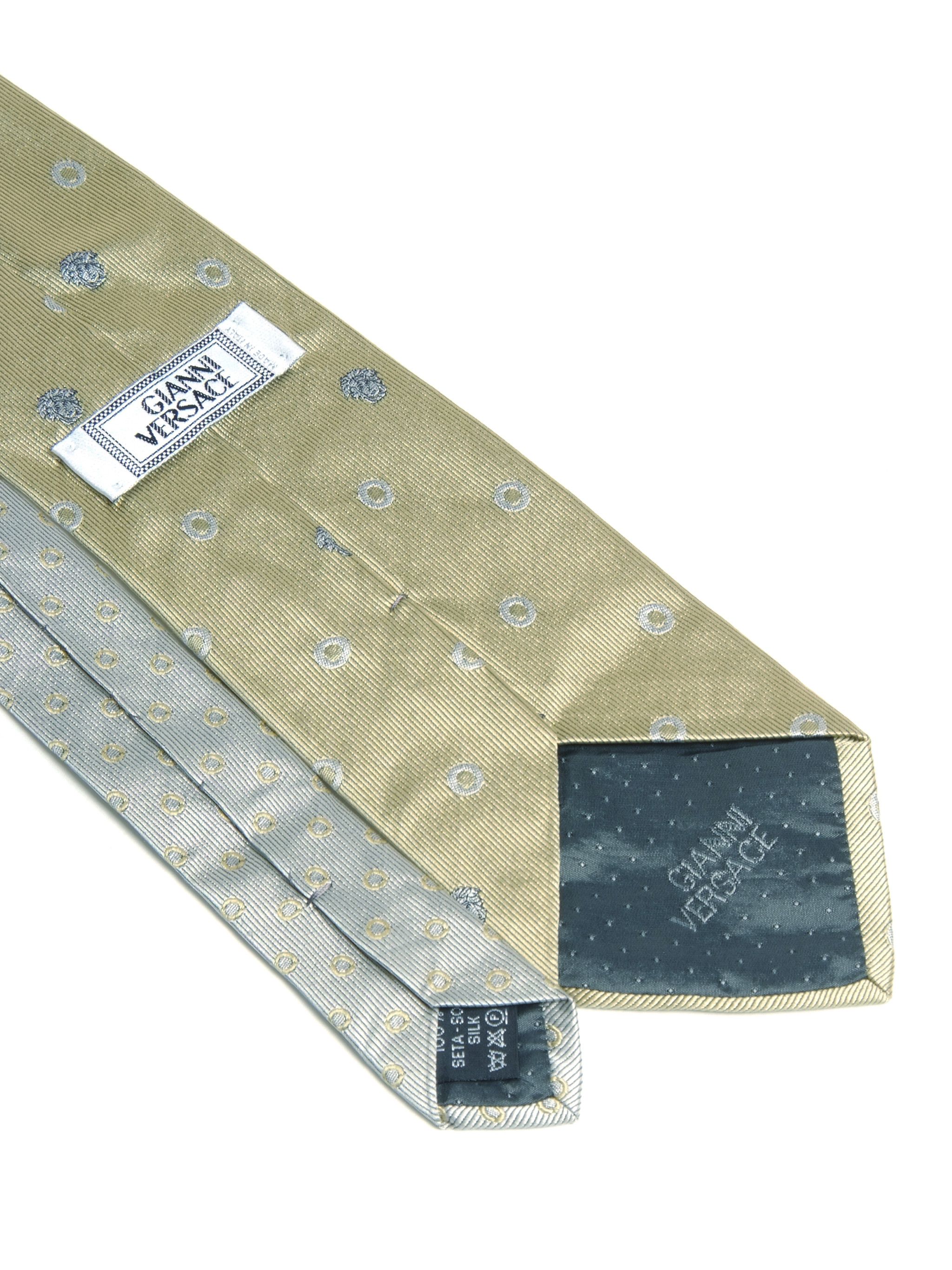 Versace × Vintage Lot of 7 Gianni Versace Medusa Vintage Silk Necktie Size ONE SIZE - 10 Thumbnail