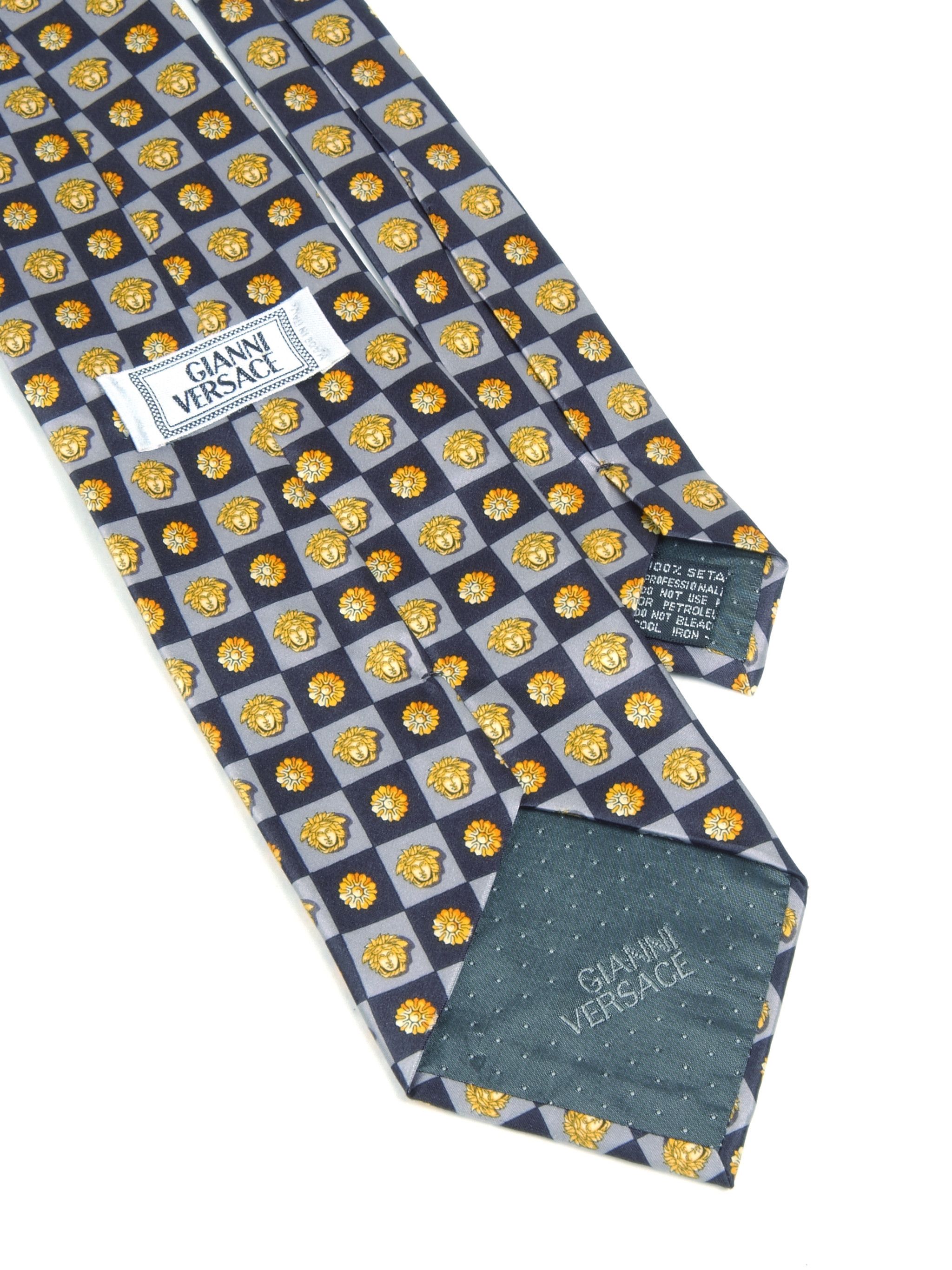 Versace × Vintage Lot of 7 Gianni Versace Medusa Vintage Silk Necktie Size ONE SIZE - 13 Thumbnail