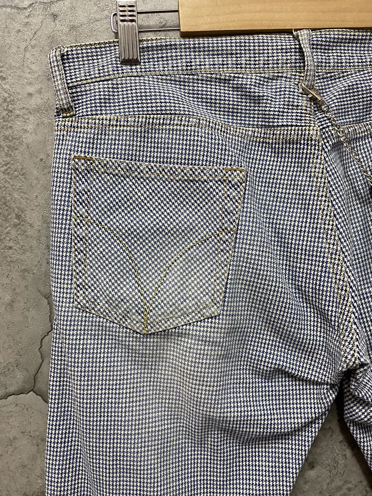 Hysteric Glamour Vintage Hysteric Glamour Check Flared Denim Pants Size US 32 / EU 48 - 14 Thumbnail