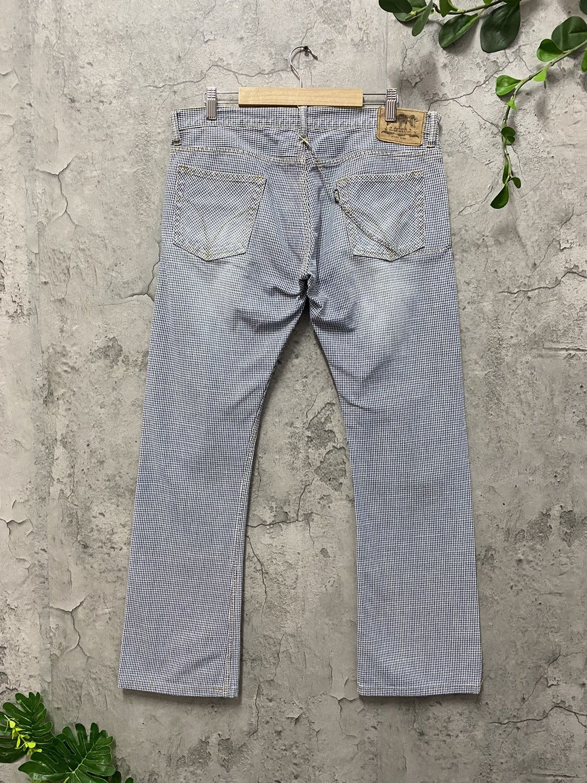 Hysteric Glamour Vintage Hysteric Glamour Check Flared Denim Pants Size US 32 / EU 48 - 2 Thumbnail