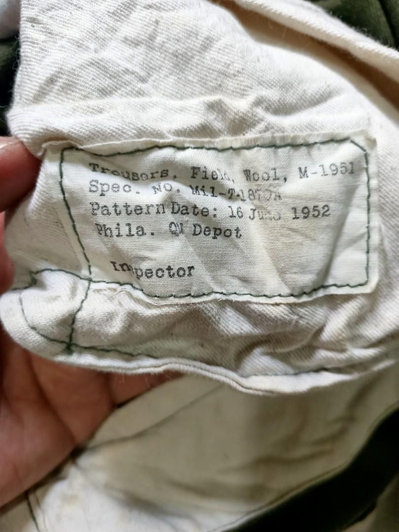 Troop × Vintage Vintage 1951 Us Army Wool Field Pants M1951 Troopers Size US 37 - 8 Thumbnail