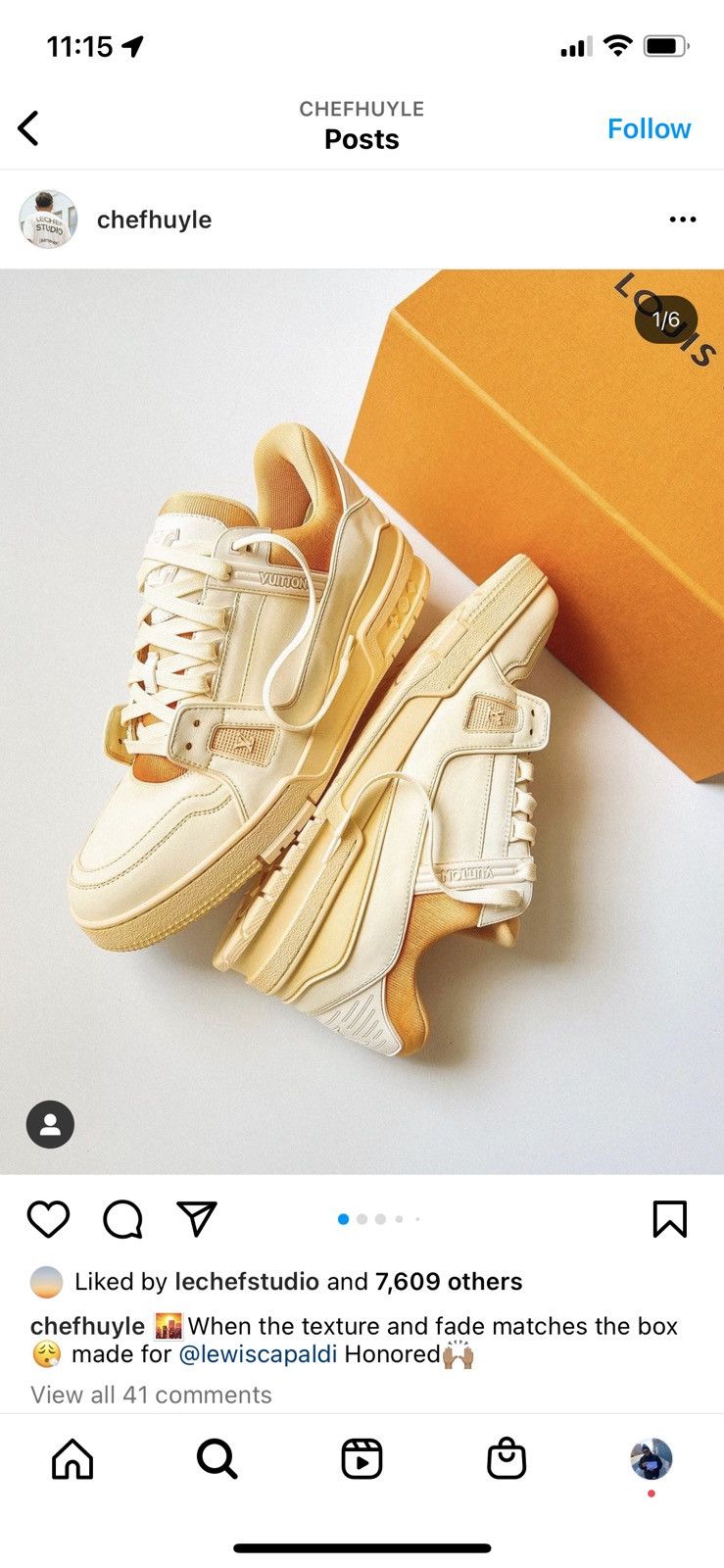 Louis Vuitton Louis Vuitton Sneakers Sun Fade Customised by Le Chef Studio Size US 8 / EU 41 - 13 Thumbnail