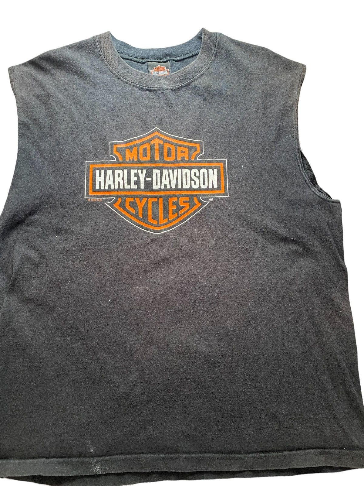 Vintage shops 1996 Harley Davidson Sleeveless Tank Top Custom Cutoff Muscle Shirt