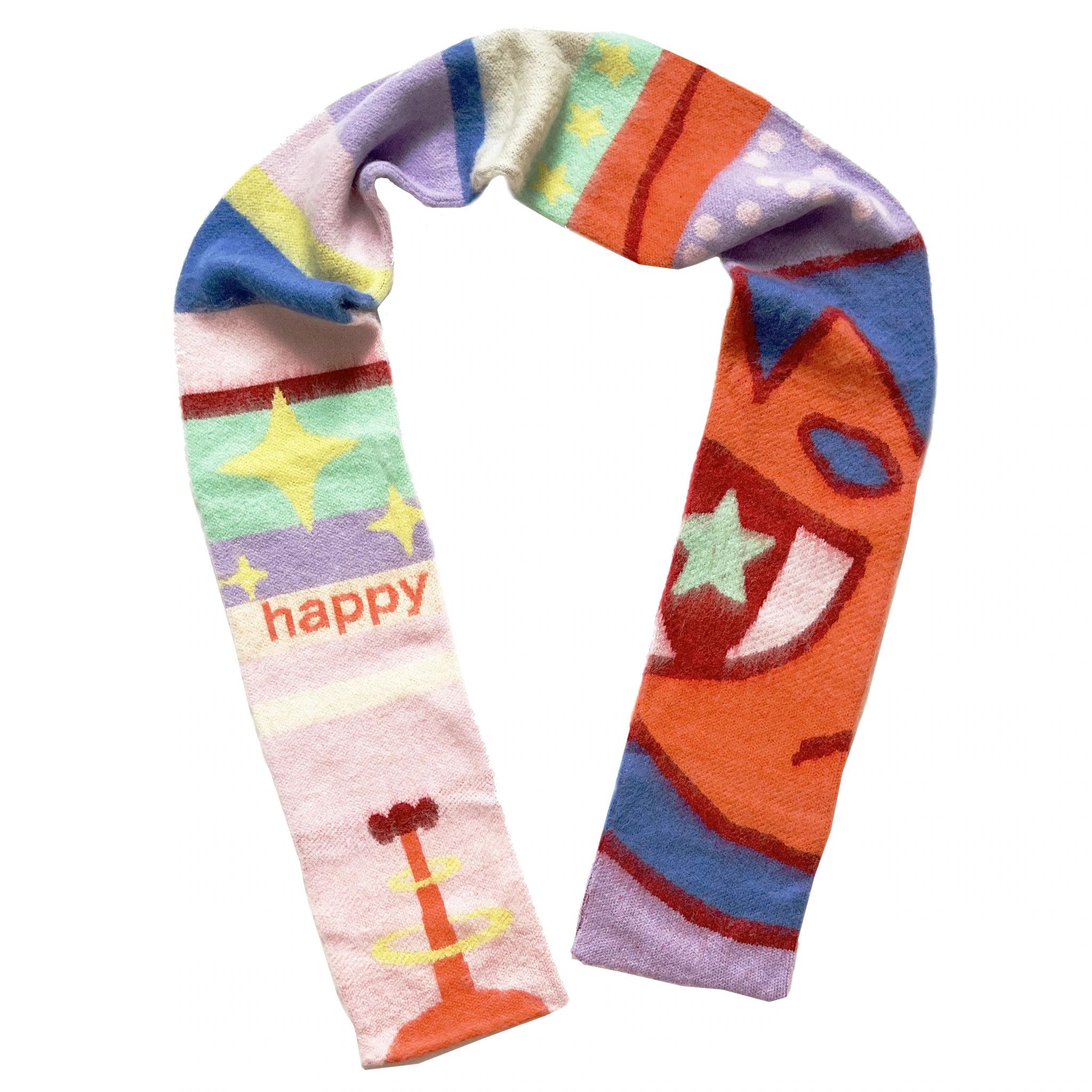 Happy99 Happy99 Mixed Signals Mohair Scarf Size ONE SIZE - 1 Thumbnail