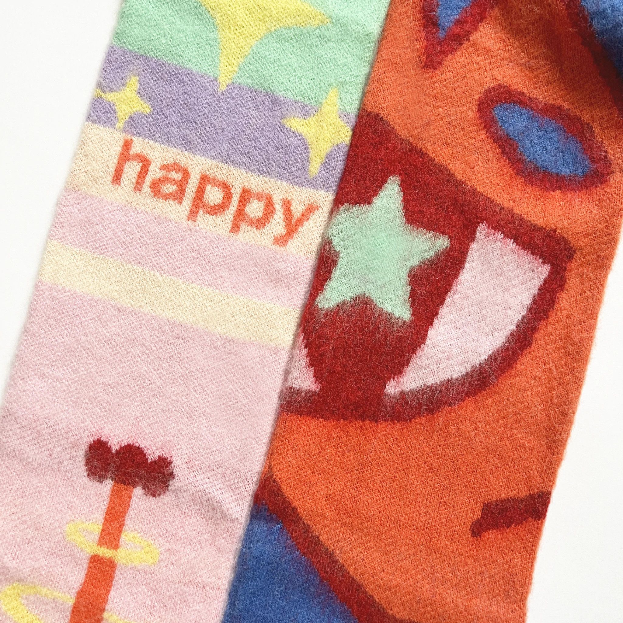 Happy99 Happy99 Mixed Signals Mohair Scarf Size ONE SIZE - 2 Thumbnail