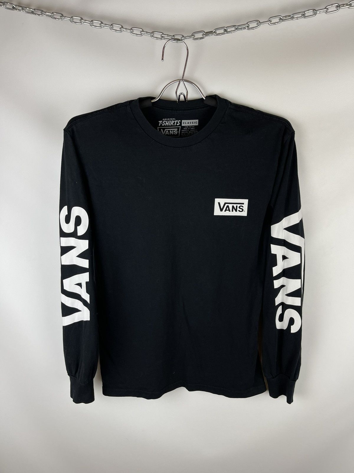 Vans Vans streetwear double big logo sleeves skateboard skaters Size US S / EU 44-46 / 1 - 1 Thumbnail