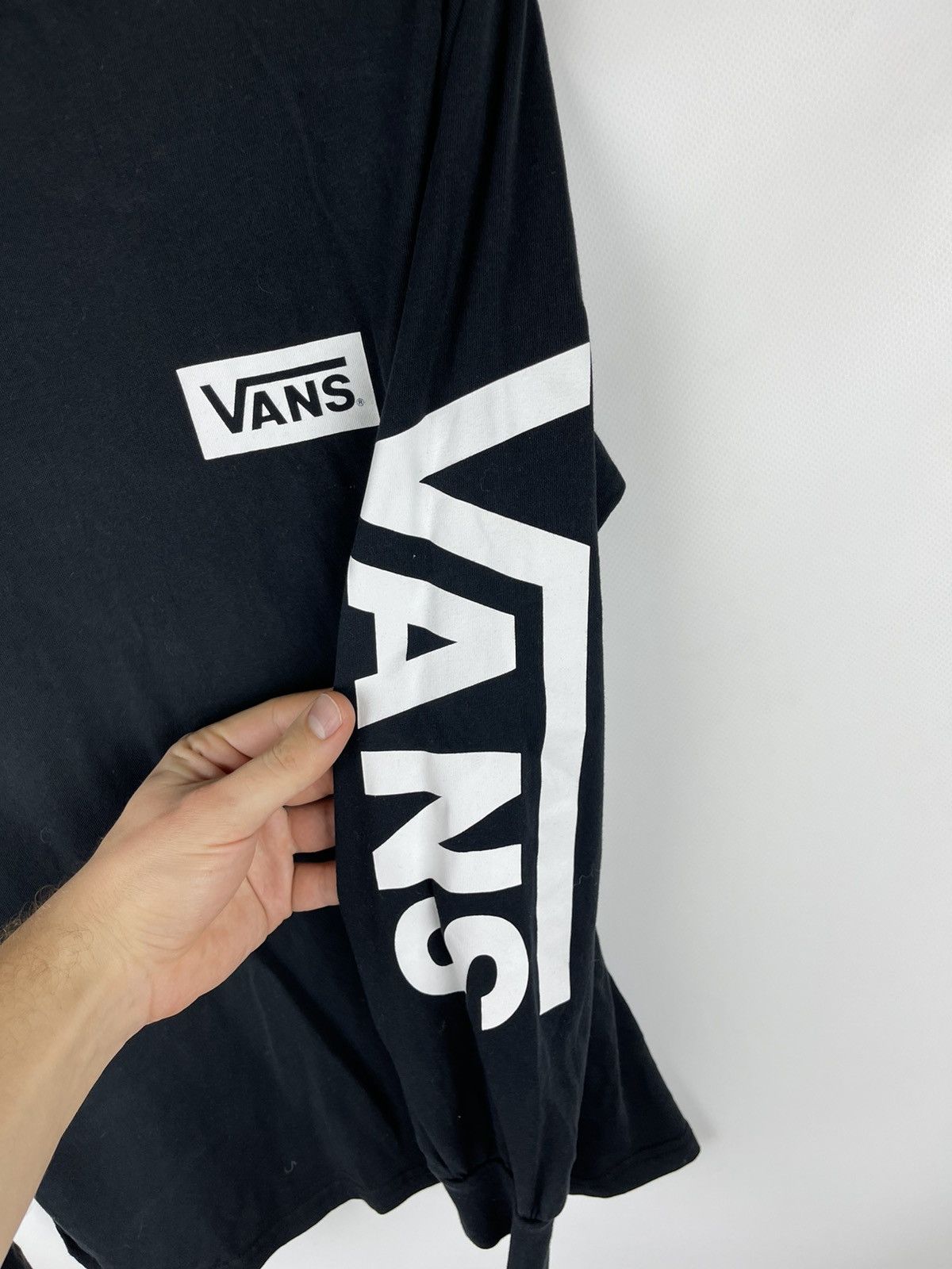 Vans Vans streetwear double big logo sleeves skateboard skaters Size US S / EU 44-46 / 1 - 5 Thumbnail
