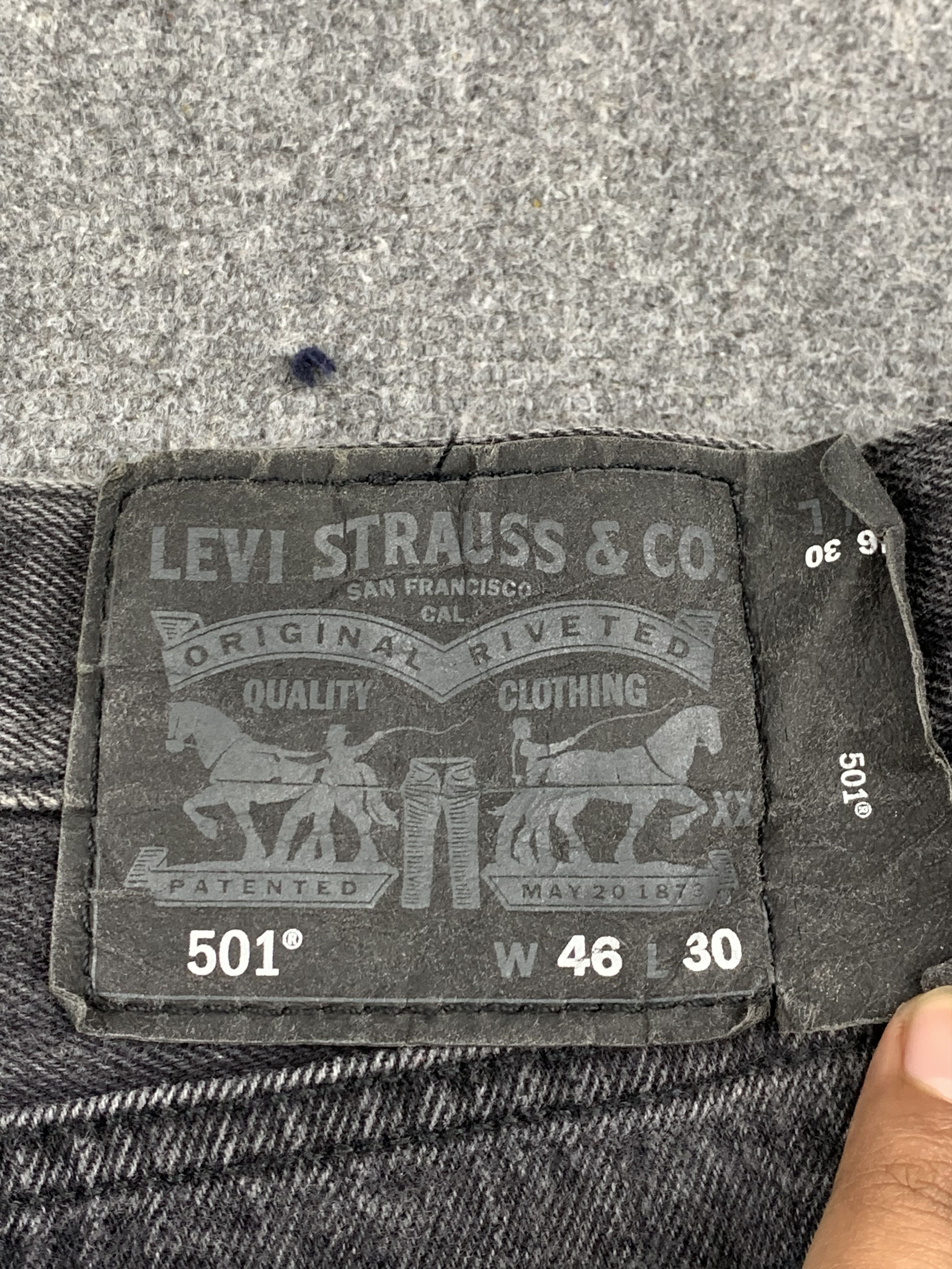 Levi's Vintage Levis 501 Faded Black Jeans DP1810 Size US 44 / EU 60 - 5 Thumbnail