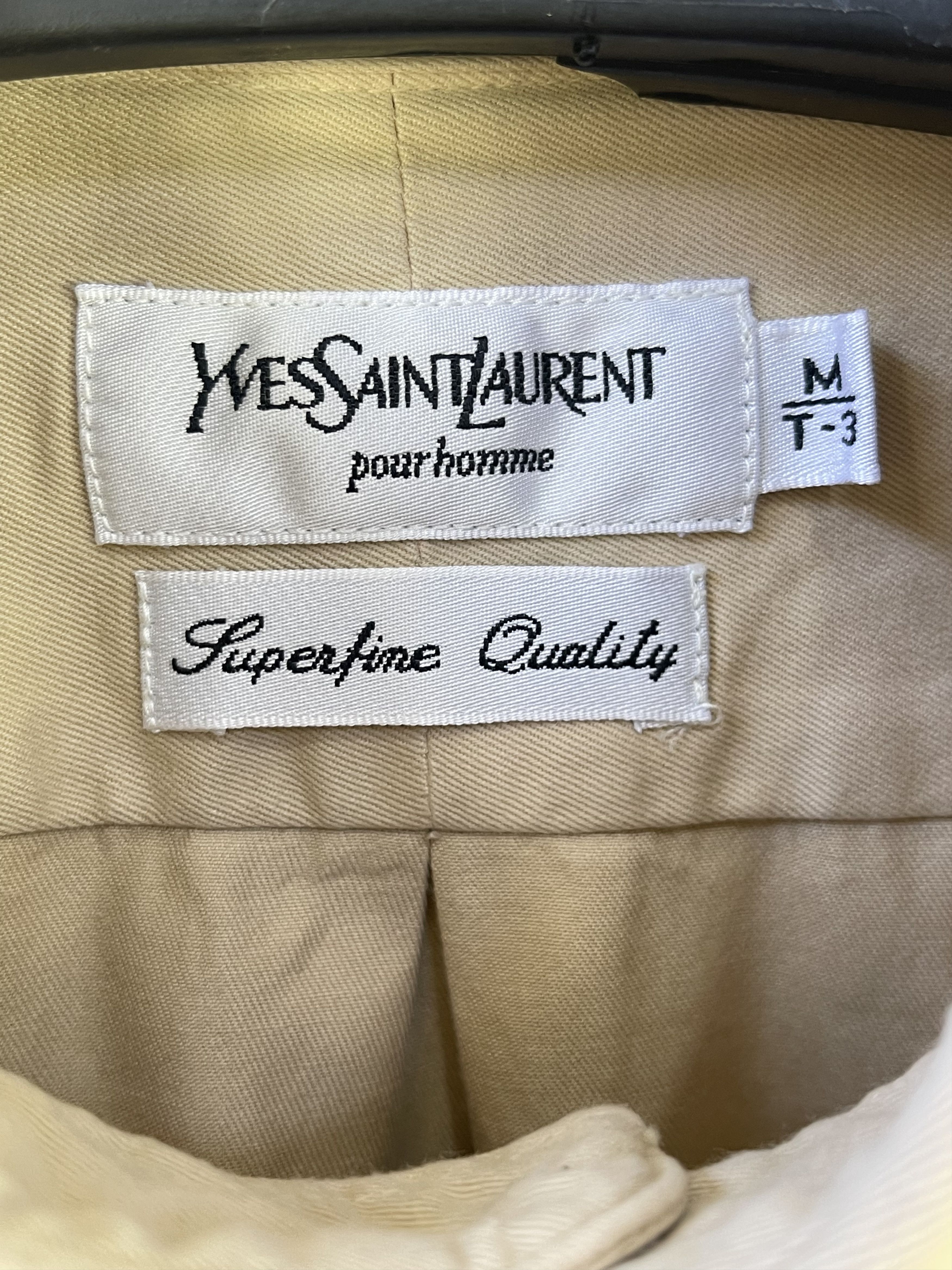 Yves Saint Laurent 🔥 Ysl vintage shirt beige rare size M cotton Size US M / EU 48-50 / 2 - 3 Thumbnail