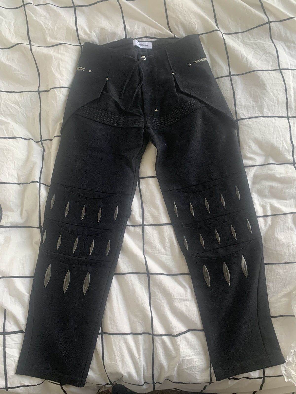 image of Kiko Kostadinov Arcadia Trousers 00102021 Crow Black, Men's (Size 30)