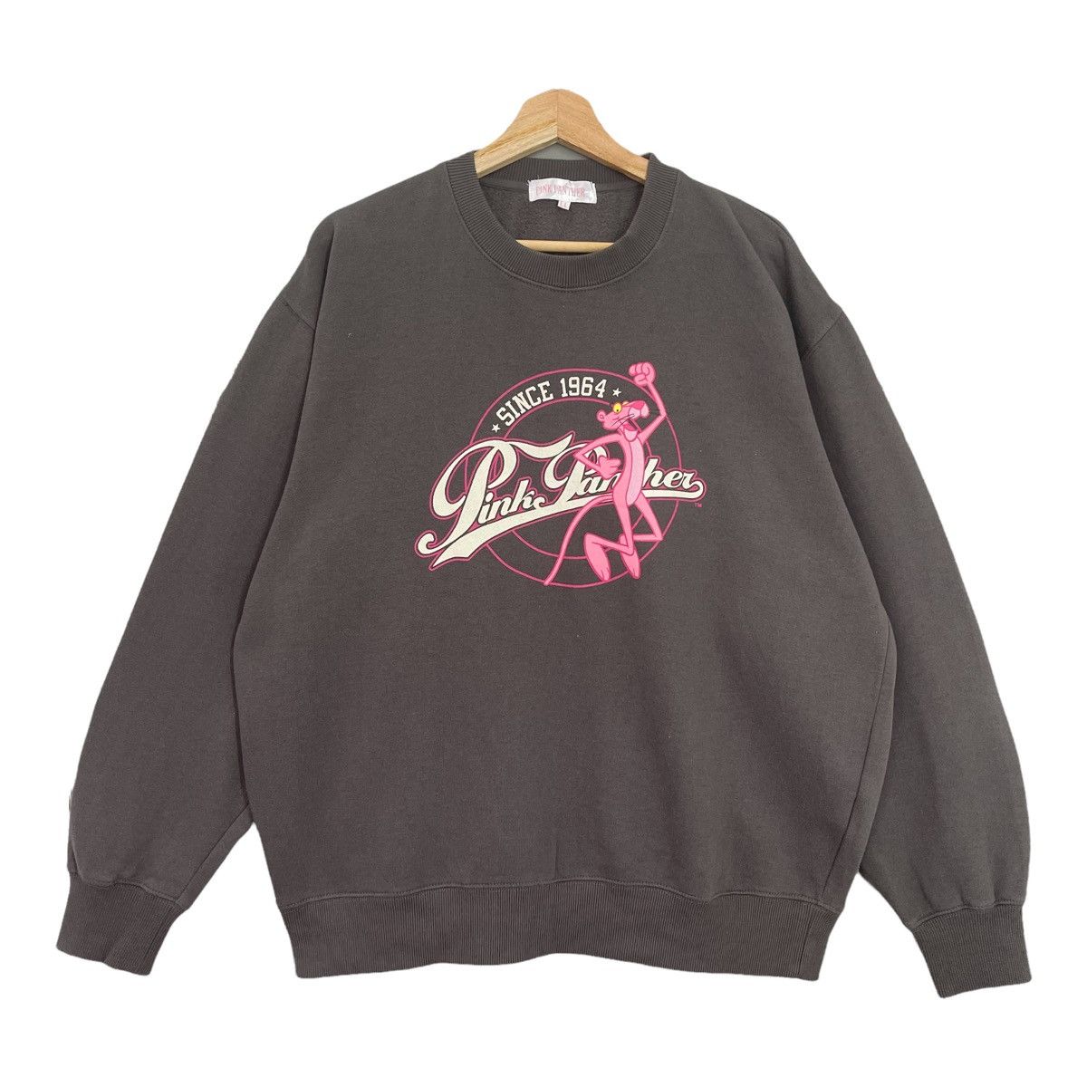 Cartoon Network Pink Panther Printed Big Logo Crewneck Sweatshirt Size L Size US L / EU 52-54 / 3 - 1 Thumbnail