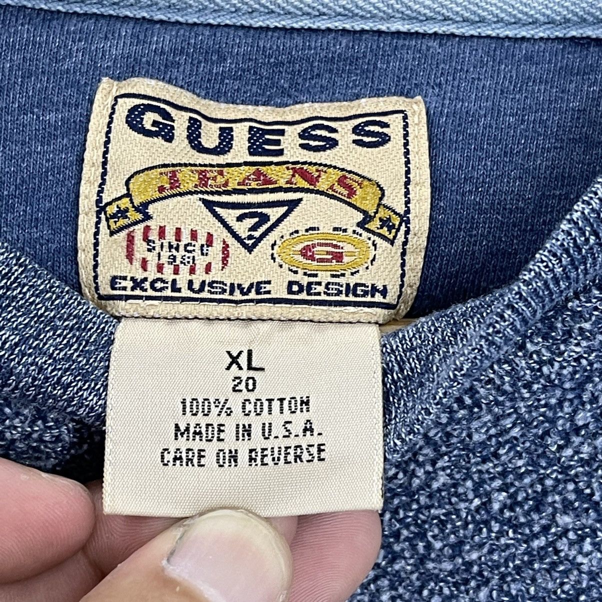 Guess 90s Guess Small Logo Embroidered Crewneck Sweatshirt Size S Size US S / EU 44-46 / 1 - 8 Thumbnail