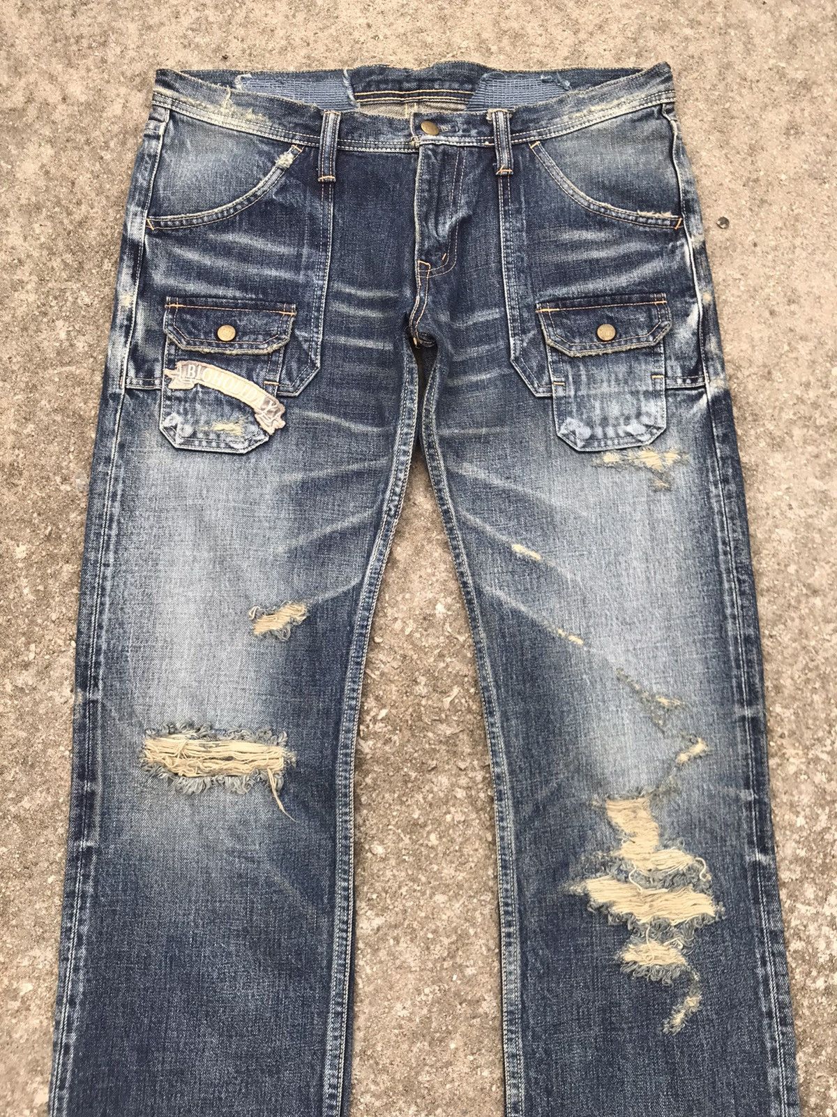 TMT Made In Japan TMT Selvedge Distressed Bushpant Denim Size US 32 / EU 48 - 5 Thumbnail