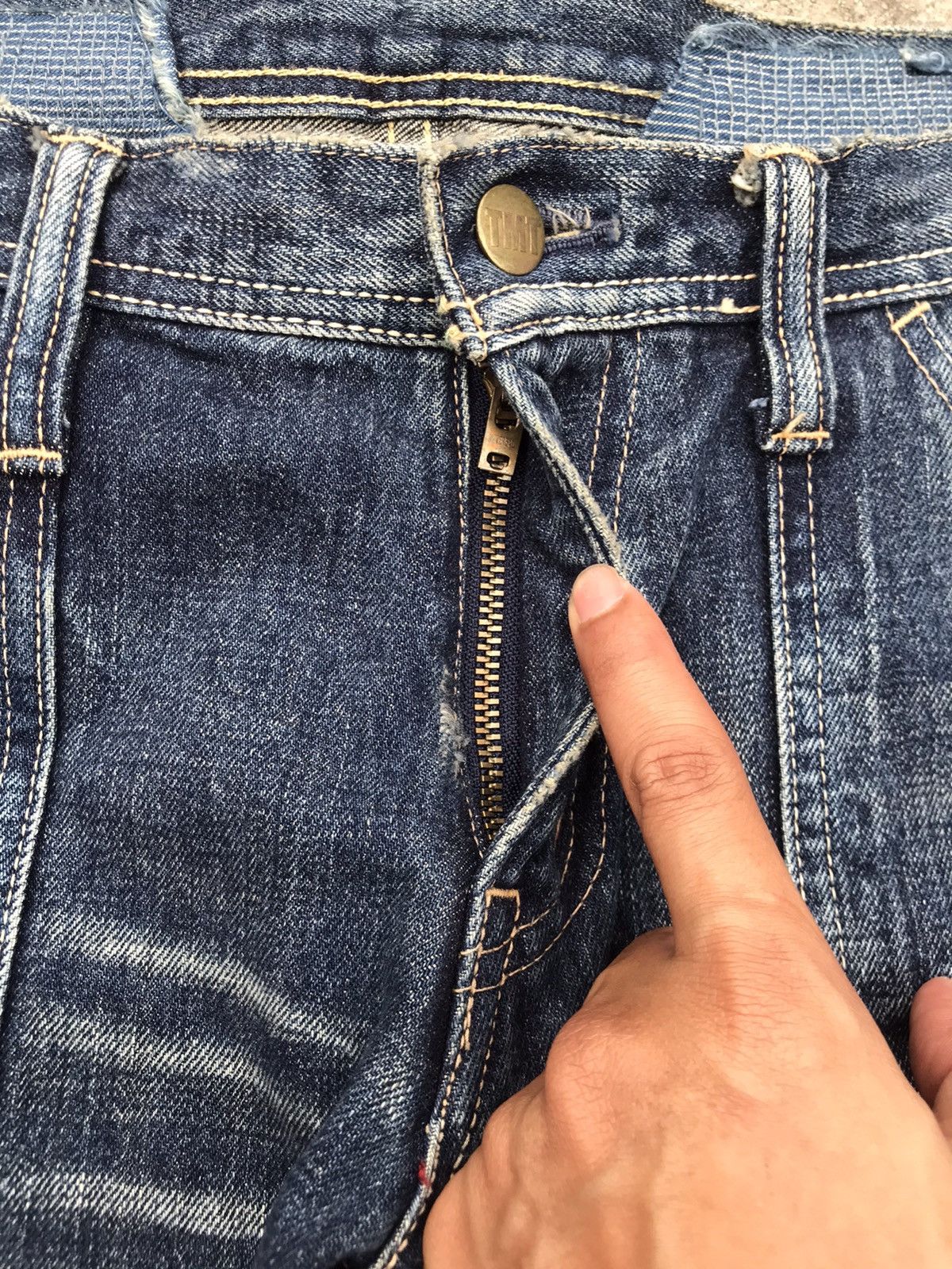 TMT Made In Japan TMT Selvedge Distressed Bushpant Denim Size US 32 / EU 48 - 11 Thumbnail