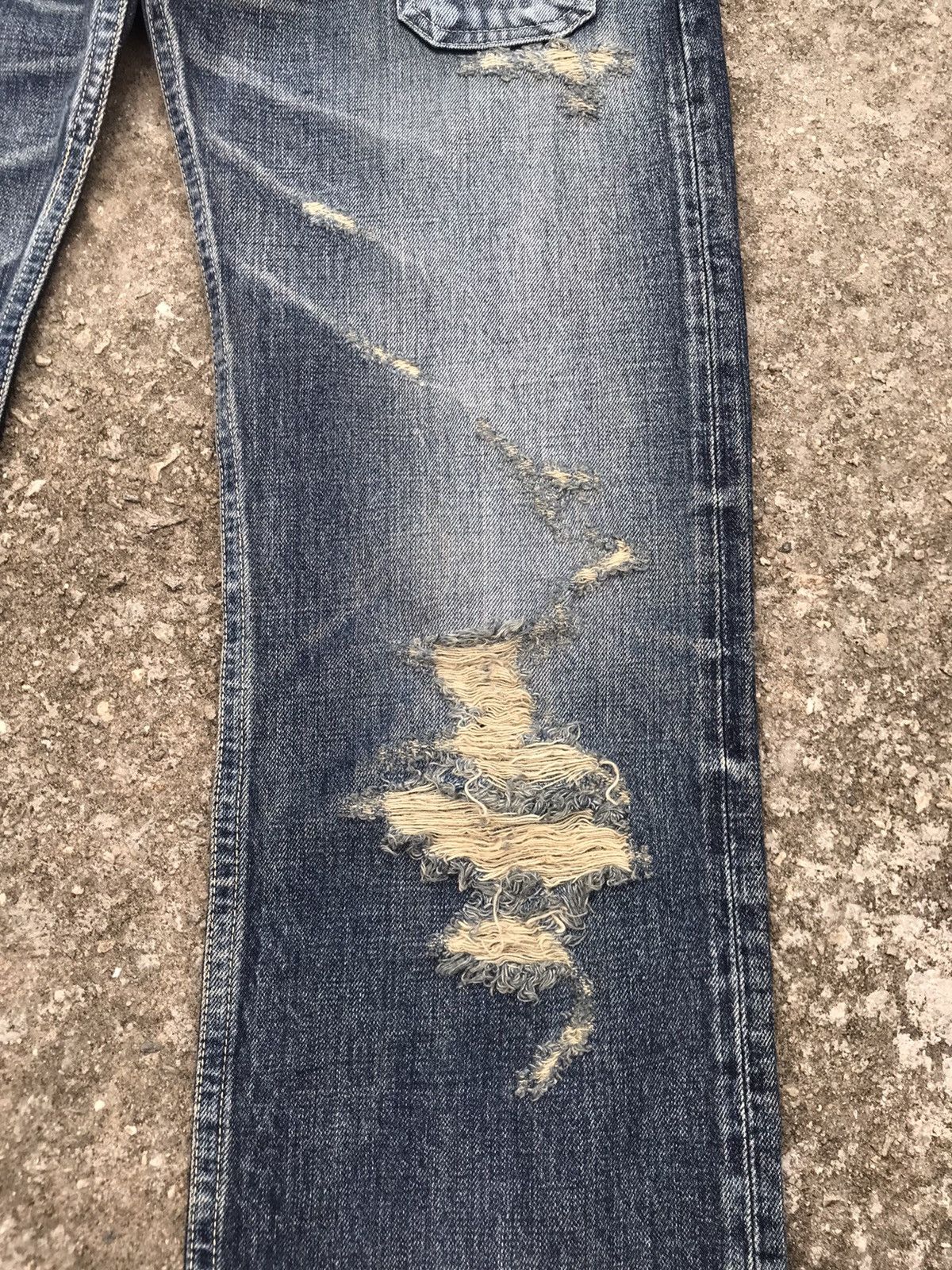 TMT Made In Japan TMT Selvedge Distressed Bushpant Denim Size US 32 / EU 48 - 6 Thumbnail
