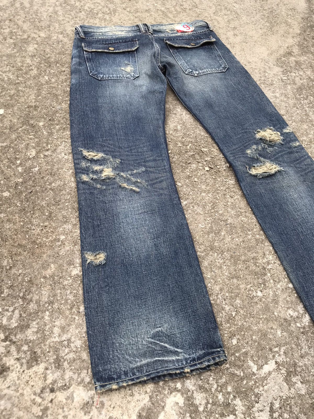 TMT Made In Japan TMT Selvedge Distressed Bushpant Denim Size US 32 / EU 48 - 18 Thumbnail
