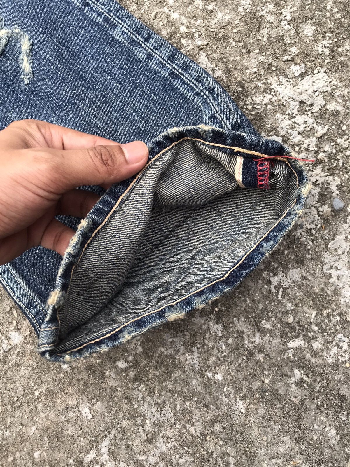 TMT Made In Japan TMT Selvedge Distressed Bushpant Denim Size US 32 / EU 48 - 12 Thumbnail