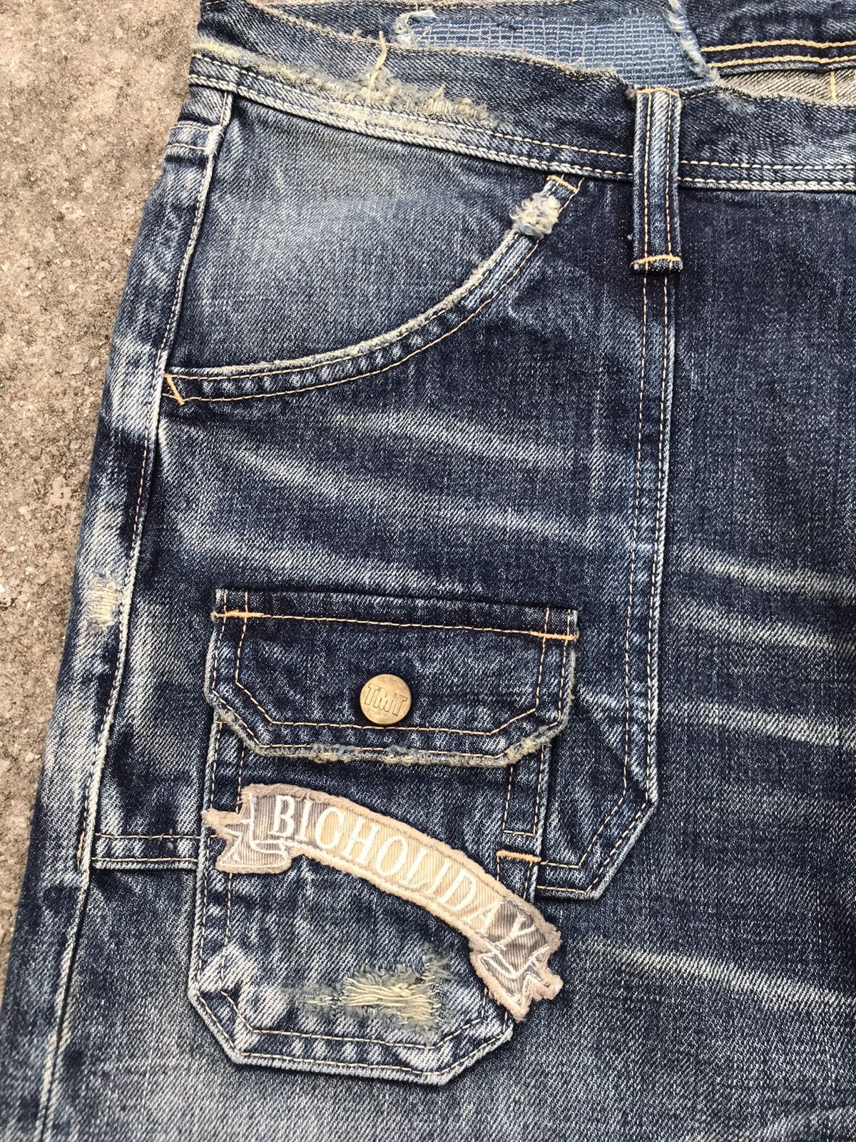TMT Made In Japan TMT Selvedge Distressed Bushpant Denim Size US 32 / EU 48 - 3 Thumbnail