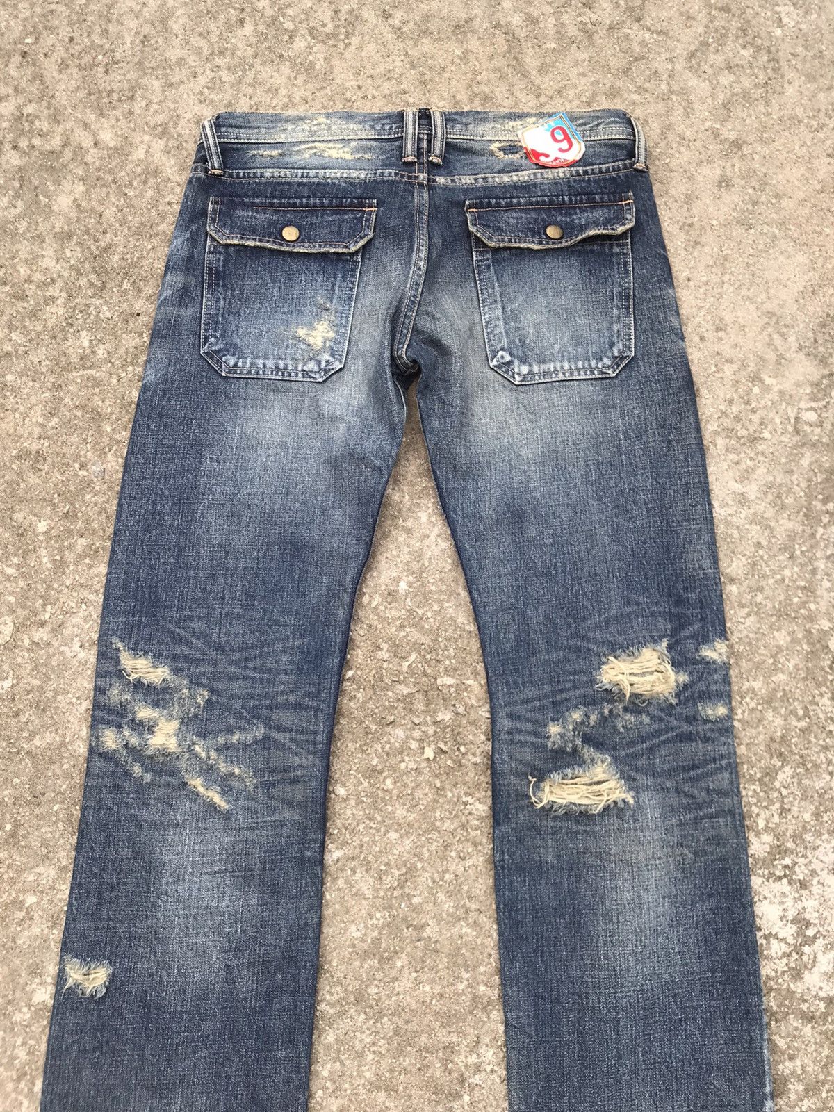 TMT Made In Japan TMT Selvedge Distressed Bushpant Denim Size US 32 / EU 48 - 16 Thumbnail