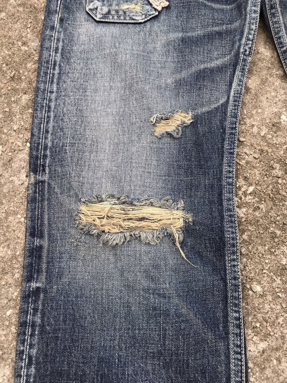 TMT Made In Japan TMT Selvedge Distressed Bushpant Denim Size US 32 / EU 48 - 7 Thumbnail