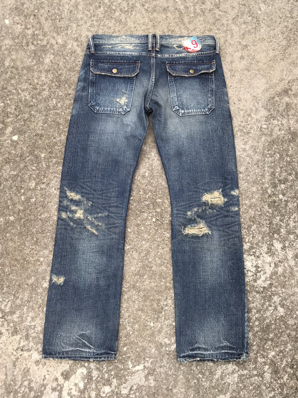 TMT Made In Japan TMT Selvedge Distressed Bushpant Denim Size US 32 / EU 48 - 13 Thumbnail
