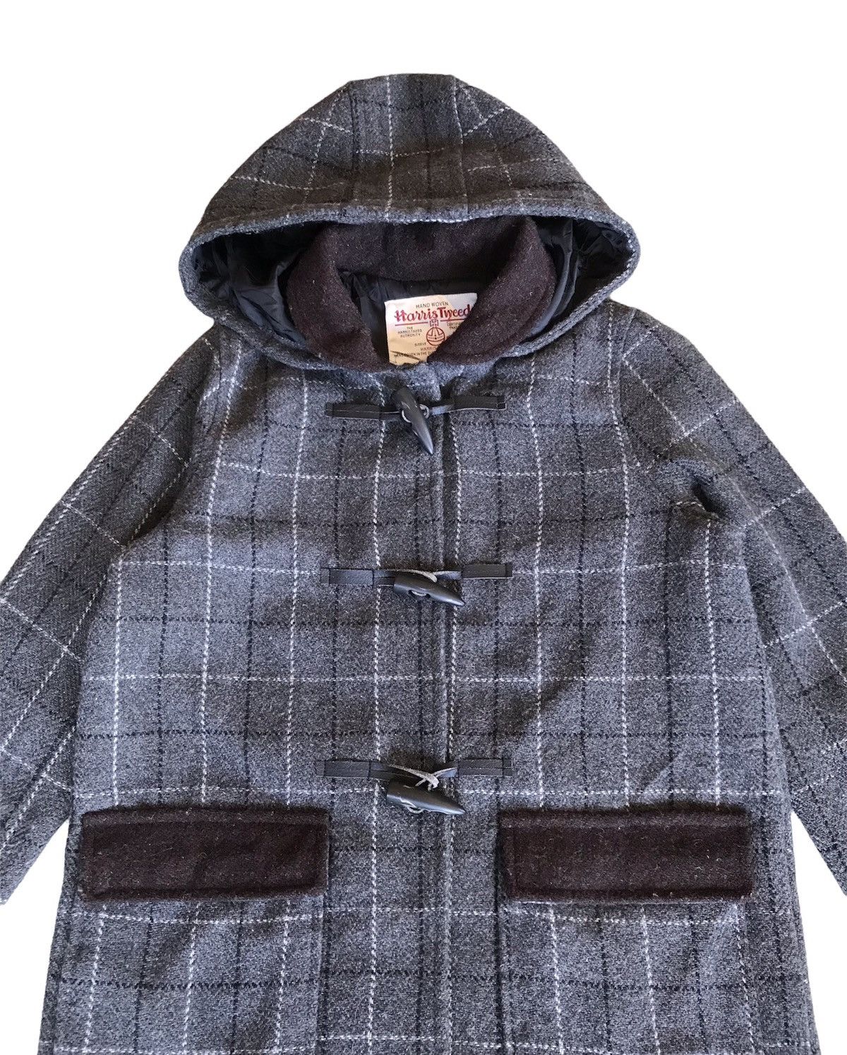 Harris Tweed × Japanese Brand Harris Tweed Wool Parka Hooded Jacket Size US S / EU 44-46 / 1 - 4 Thumbnail