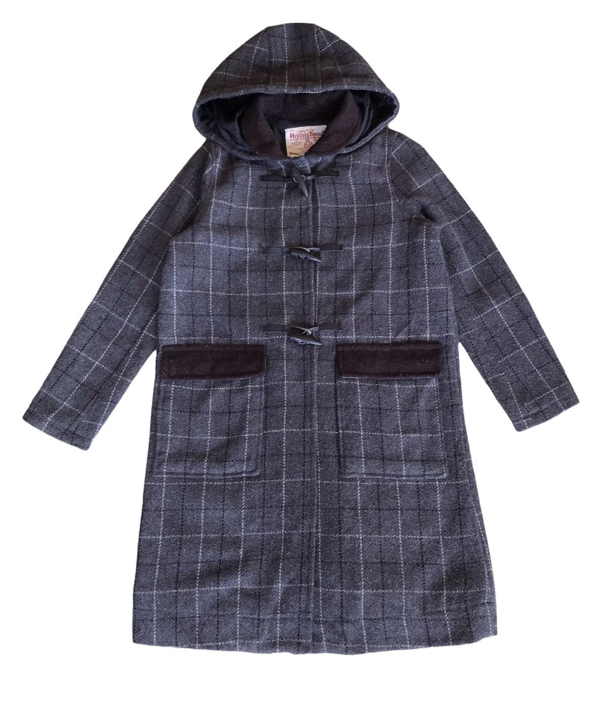 Harris Tweed × Japanese Brand Harris Tweed Wool Parka Hooded Jacket Size US S / EU 44-46 / 1 - 1 Thumbnail