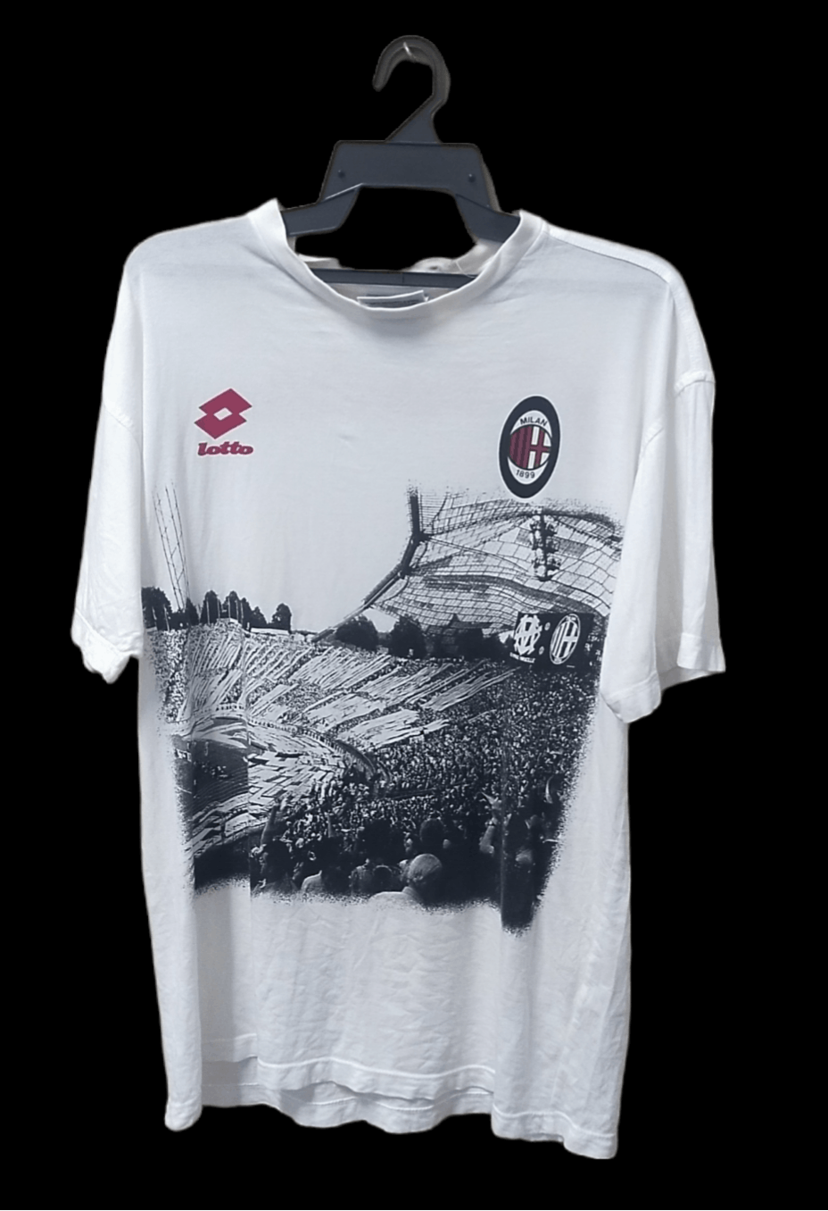Lotto Sport Final drop Vintage 90s Lotto Milan Tshirt Size US L / EU 52-54 / 3 - 1 Thumbnail
