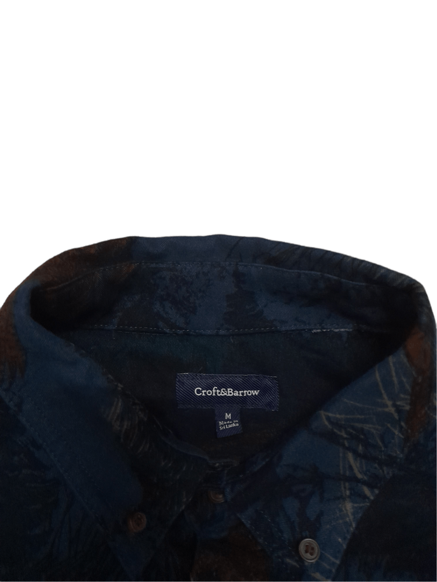 Croft & Barrow Croft & Barrow Full Print Button Down Shirt Phoenix (E108) Size US M / EU 48-50 / 2 - 4 Thumbnail