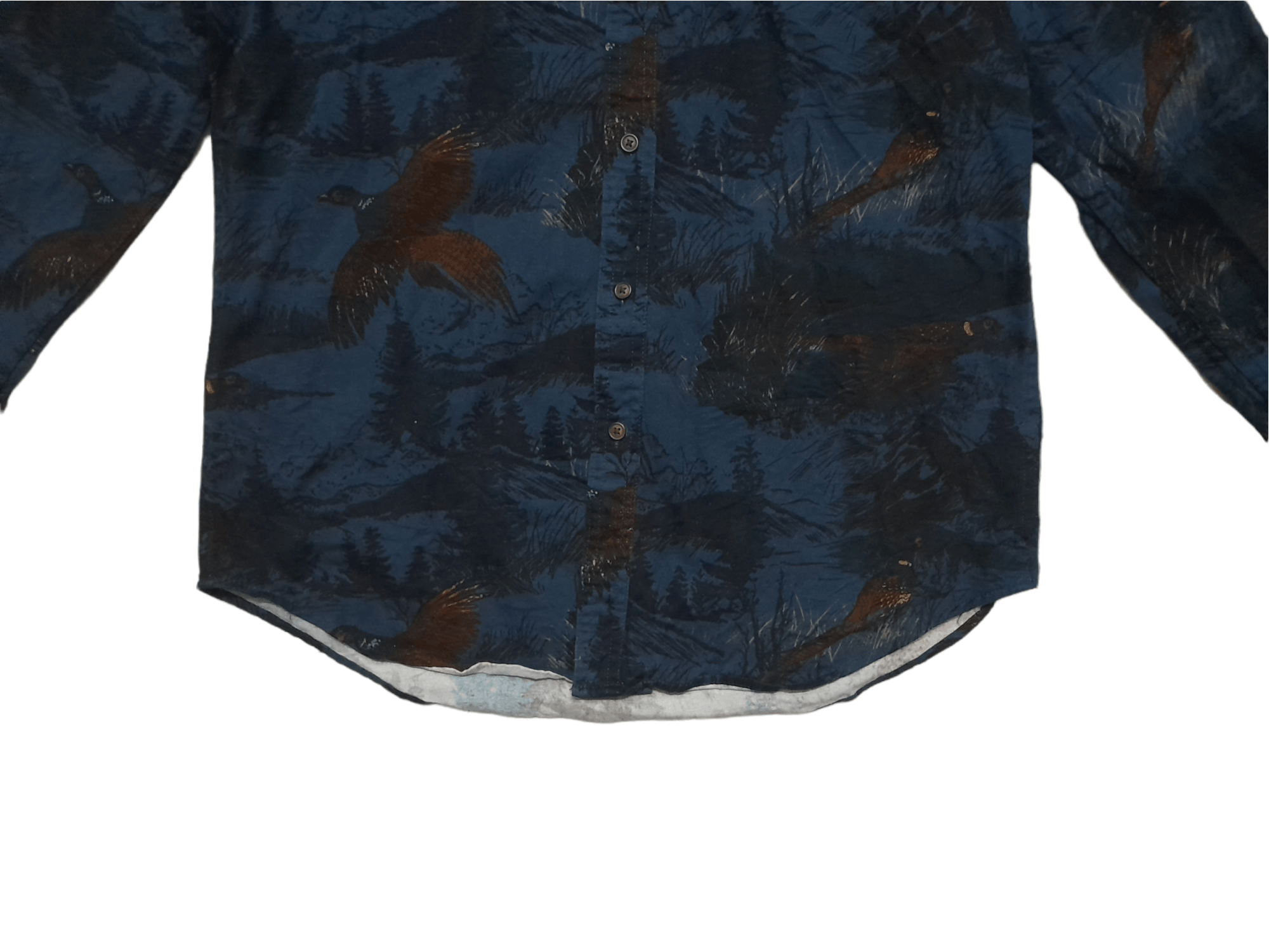 Croft & Barrow Croft & Barrow Full Print Button Down Shirt Phoenix (E108) Size US M / EU 48-50 / 2 - 3 Thumbnail