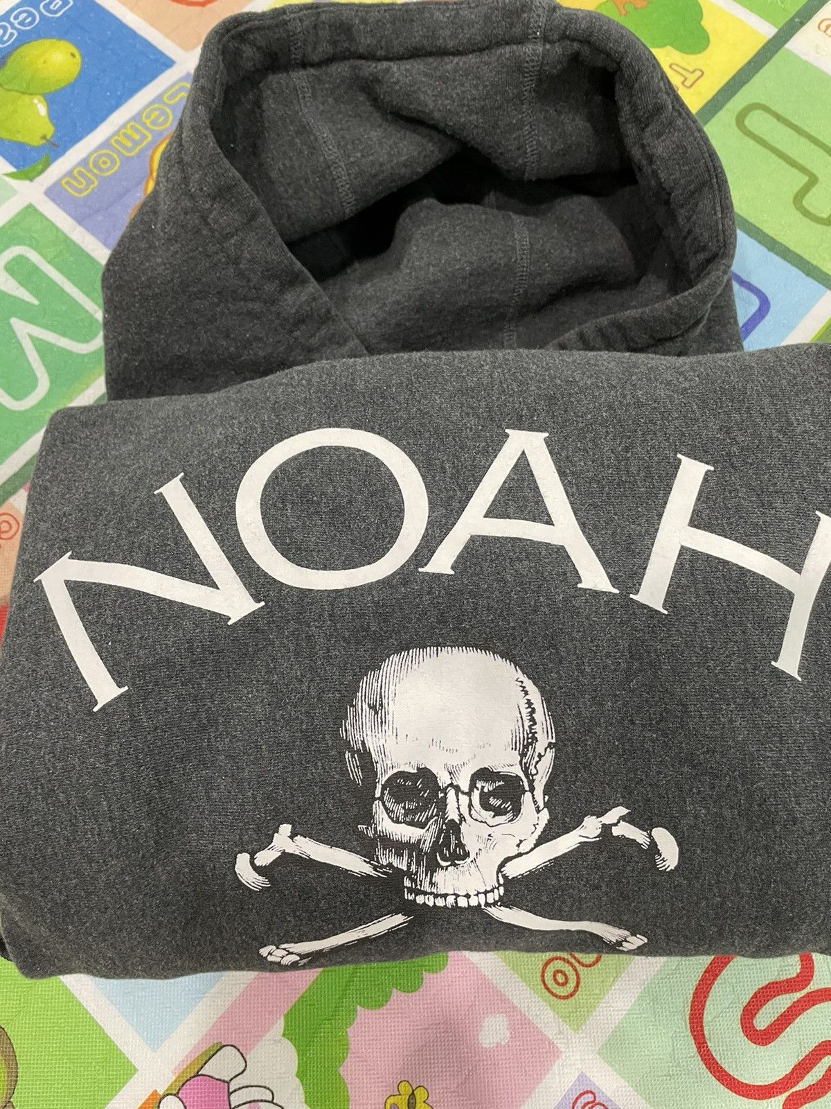 Noah Noah Skull Jolly Roger Hoodie Grey Limited Grailed