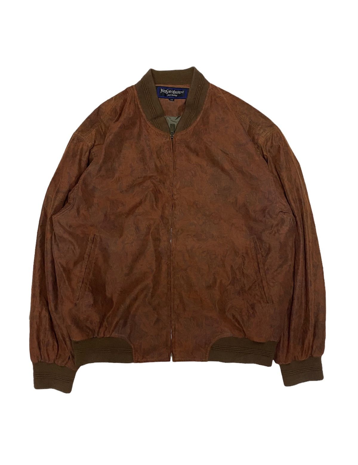 Yves Saint Laurent 90s YSL floral classic bomber jacket Size US L / EU 52-54 / 3 - 1 Thumbnail
