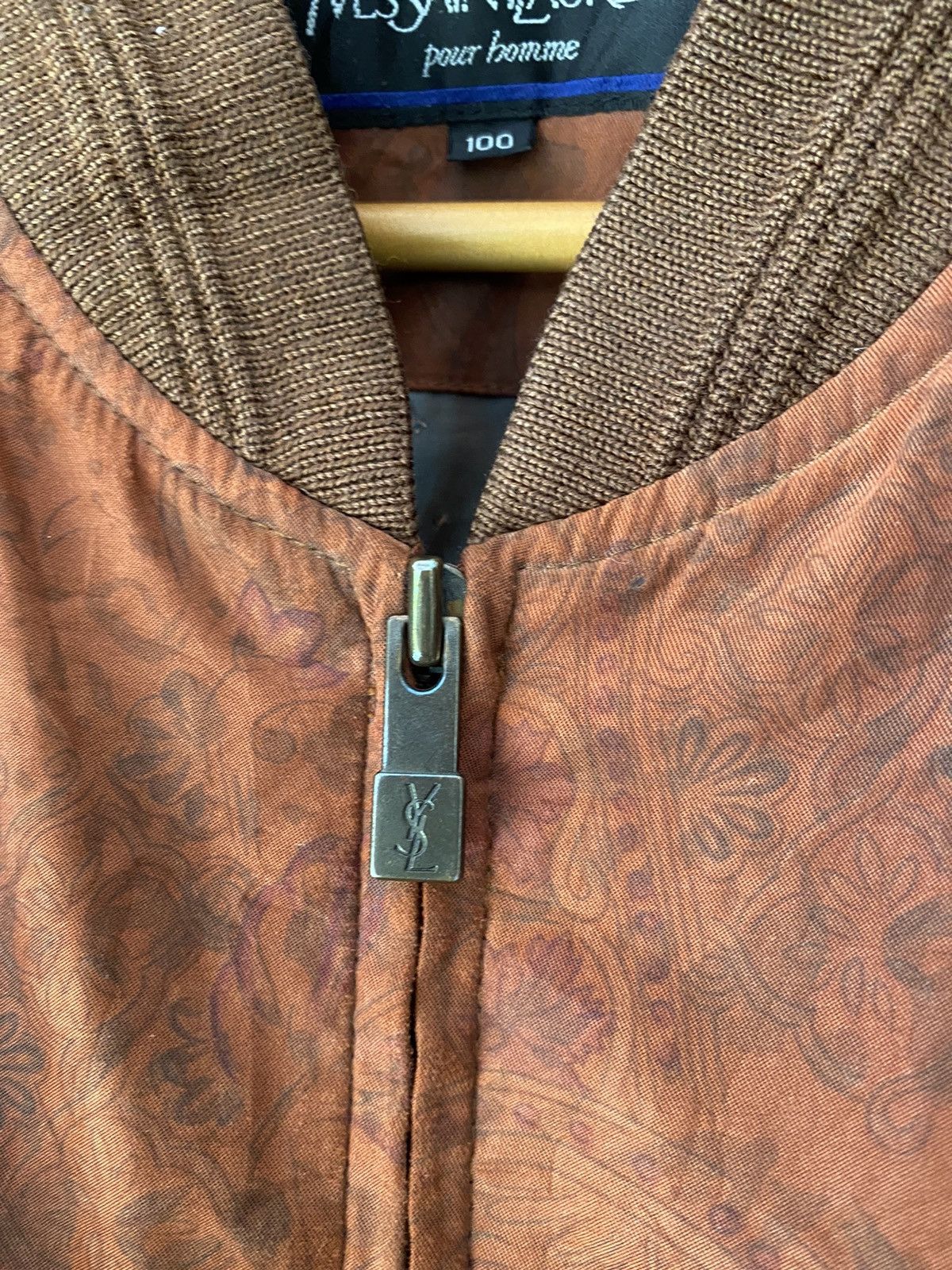 Yves Saint Laurent 90s YSL floral classic bomber jacket Size US L / EU 52-54 / 3 - 8 Thumbnail