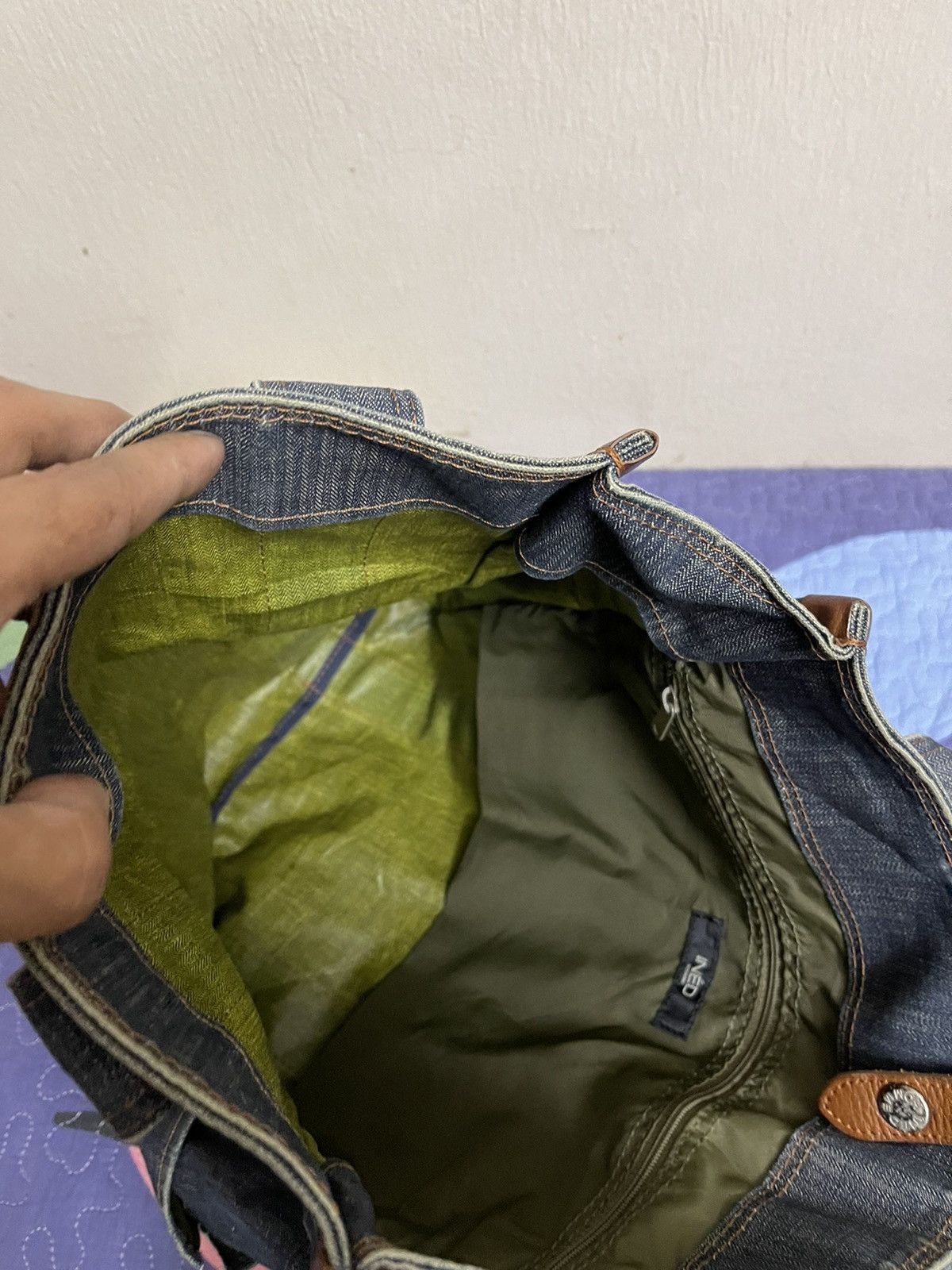 Japanese Brand INED denim Tote bag Size 38 - 6 Thumbnail