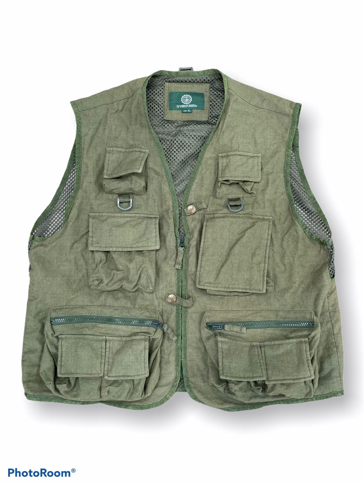 image of Grailed Ivy Brothers Utility Vest Jacket in Green, Men's (Size Large)