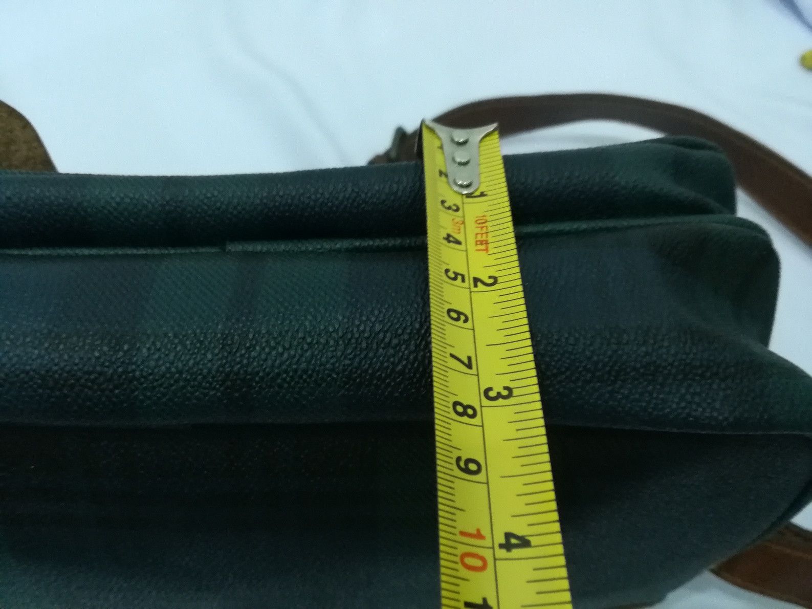 Leather POLO Ralph Lauren Vintage Plaid Leather Messenger Size ONE SIZE - 8 Thumbnail