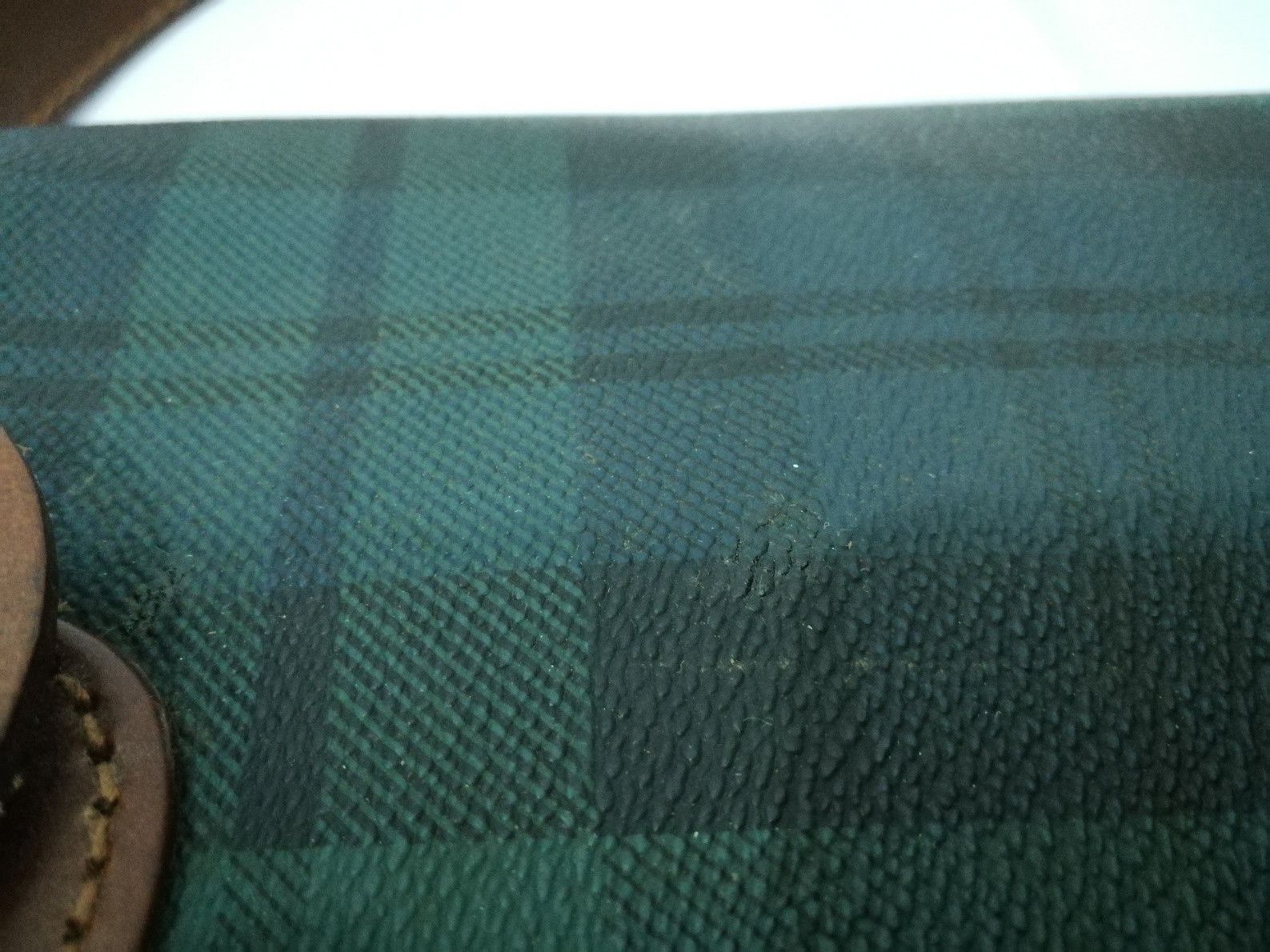 Leather POLO Ralph Lauren Vintage Plaid Leather Messenger Size ONE SIZE - 5 Thumbnail